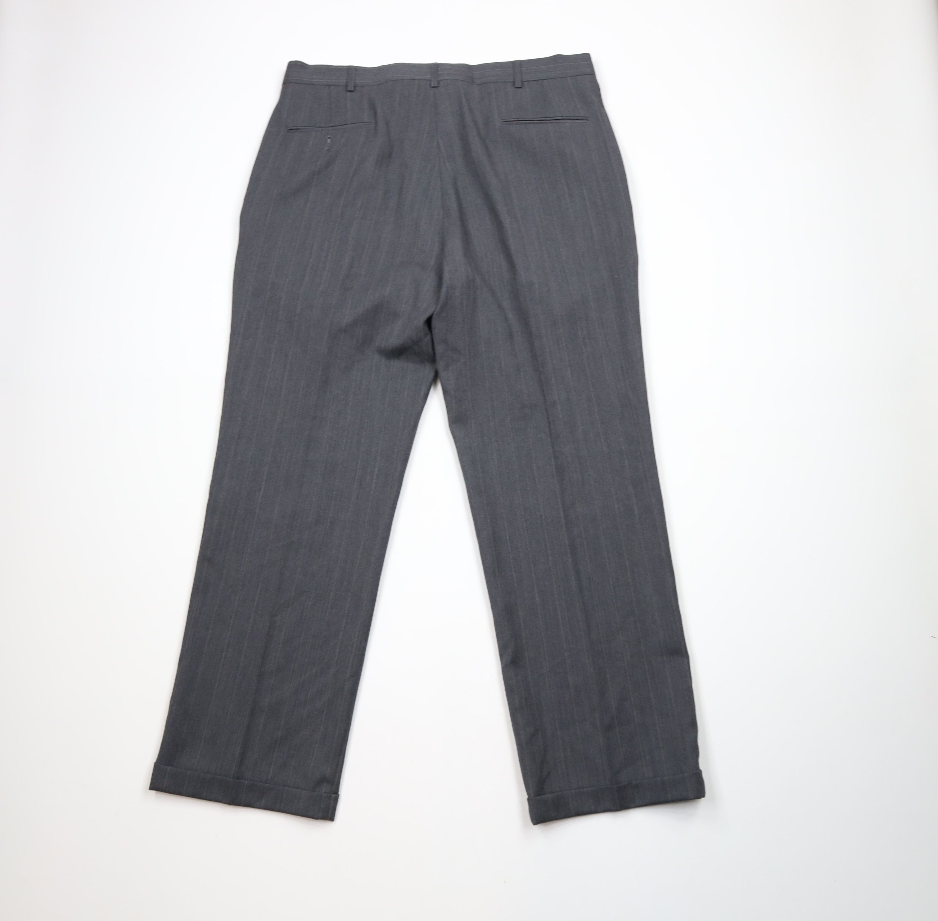 Vintage Vintage 90s Streetwear Worsted Wool Wide Leg Chino Pants Size US 38 / EU 54 - 11 Thumbnail