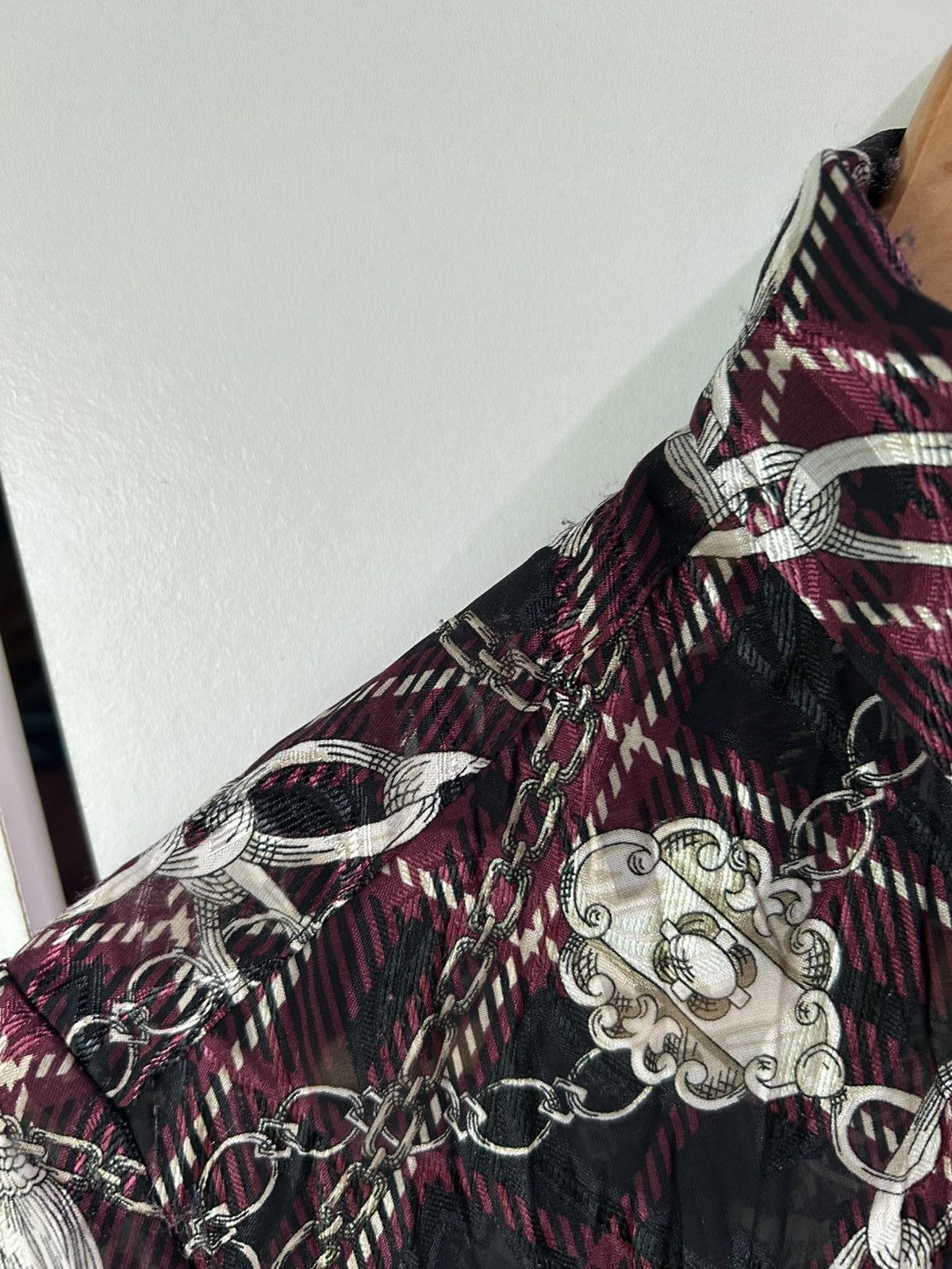 Tornado Mart Archive Baroque Chain Print Crinkle Shirt Size US L / EU 52-54 / 3 - 12 Thumbnail