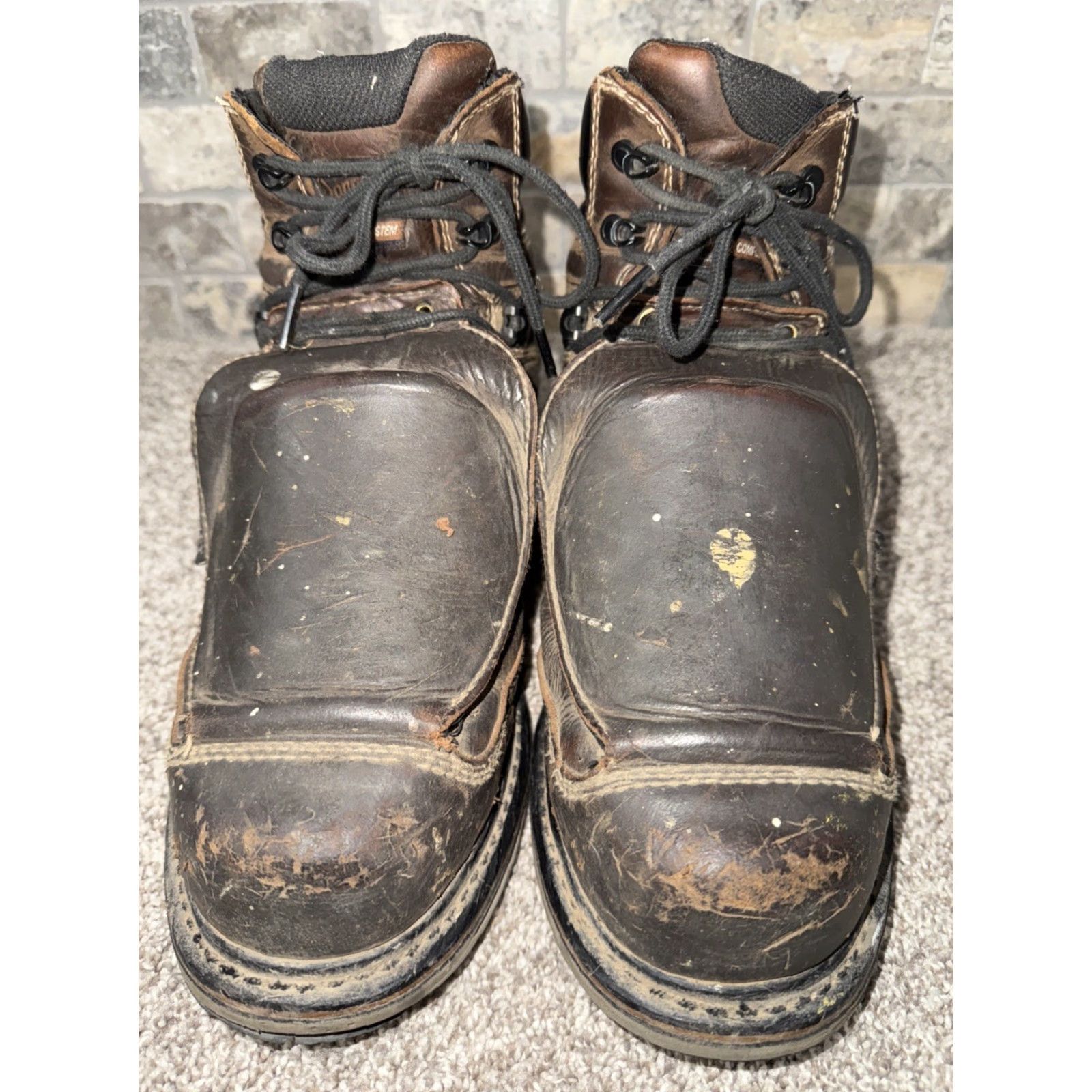 Danner DANNER Steel Yard Safety Boots Mens 11.5 Brown Leather Work Boot Mens 11.5 Brown Danner Steel Yard Safety Boot Size US 12 / EU 45 - 4 Thumbnail