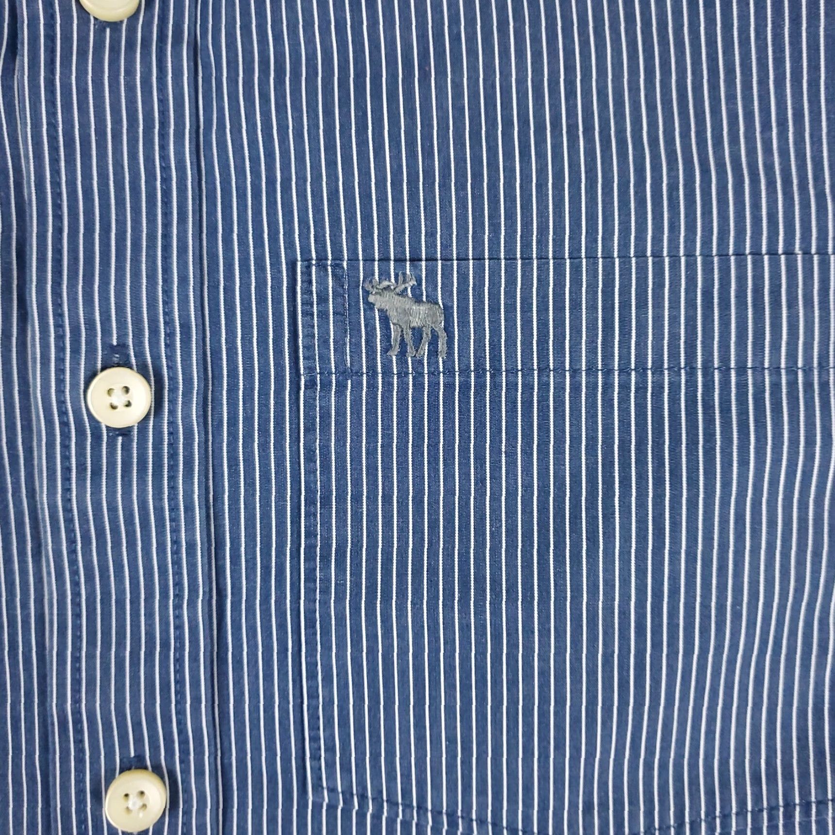 Abercrombie & Fitch VINTAGE Abercrombie & Fitch Shirt Mens Small Blue Striped Button-Up Long Sleeve Size US S / EU 44-46 / 1 - 2 Thumbnail
