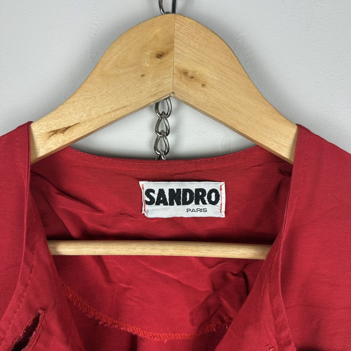 Sandro Vintage Rare Sandro 80’s Red Napaleon Cropped Blazer Size M / US 6-8 / IT 42-44 - 15 Thumbnail