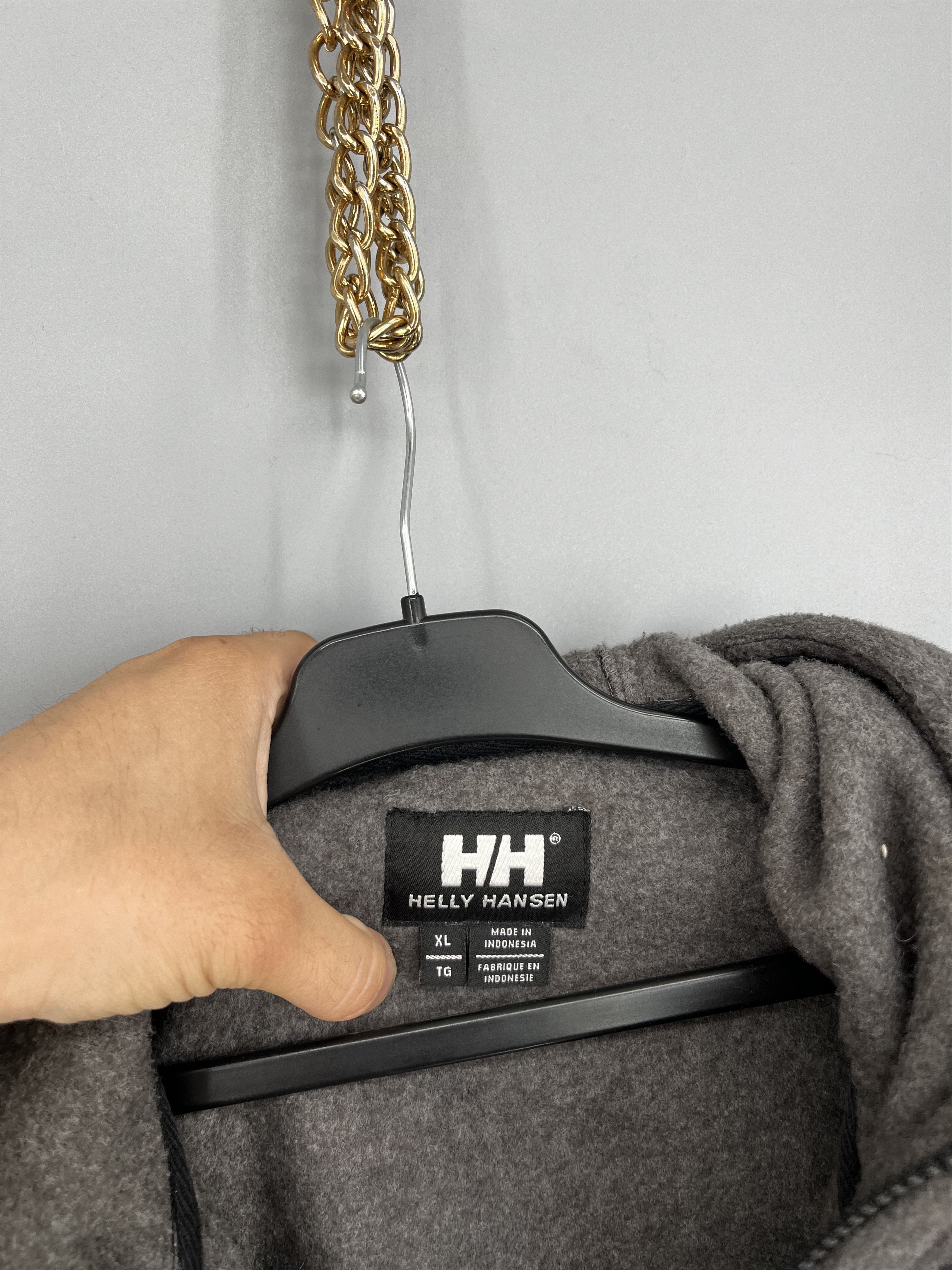 Helly Hansen Vinatge Helly Hansen Drill Fleece Full Zip Hooded Jacket Size US XL / EU 56 / 4 - 9 Thumbnail