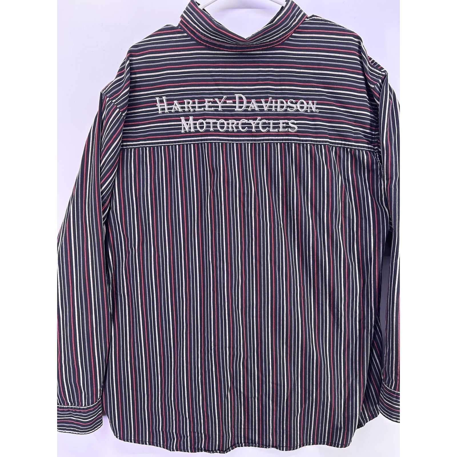 Harley Davidson Harley Davidson Striped Button Shirt Long Sleeve Size 3xl Size US XXL / EU 58 / 5 - 9 Thumbnail