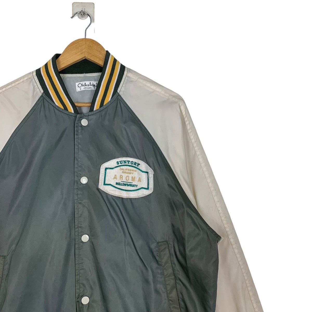 Vintage OAKSLEAF Suntory Aroma Green Coach Jacket #1049-C47 Size US M / EU 48-50 / 2 - 4 Thumbnail