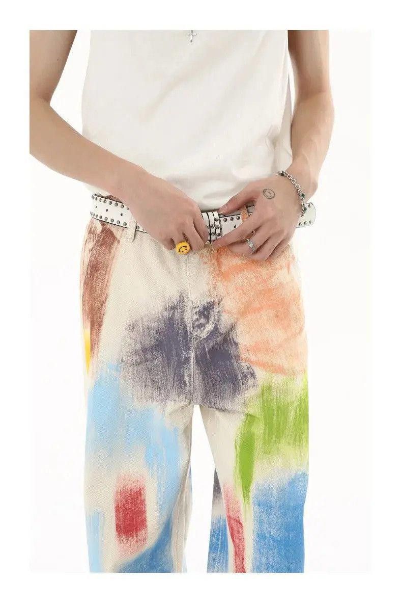 Vintage Paint Splatter Baggy Denim Jeans Size US 30 / EU 46 - 3 Thumbnail