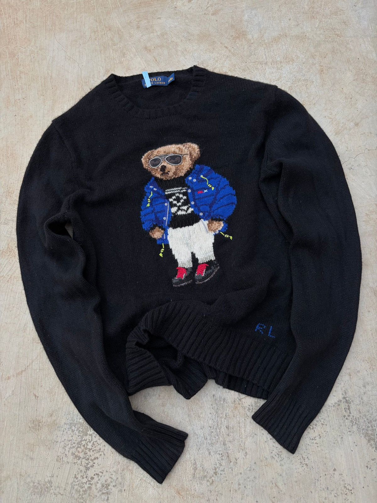 Polo Ralph Lauren Vintage 00s Polo Ralph Lauren Ski-Bear Knit Sweater Size US L / EU 52-54 / 3 - 4 Thumbnail