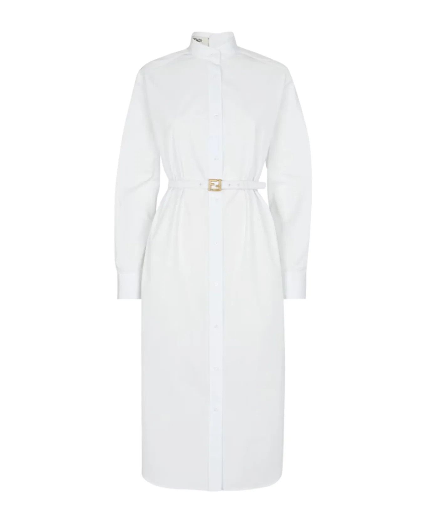 Fendi o1s1wg110825 Dress in White Size XL / US 12-14 / IT 48-50 - 1 Thumbnail