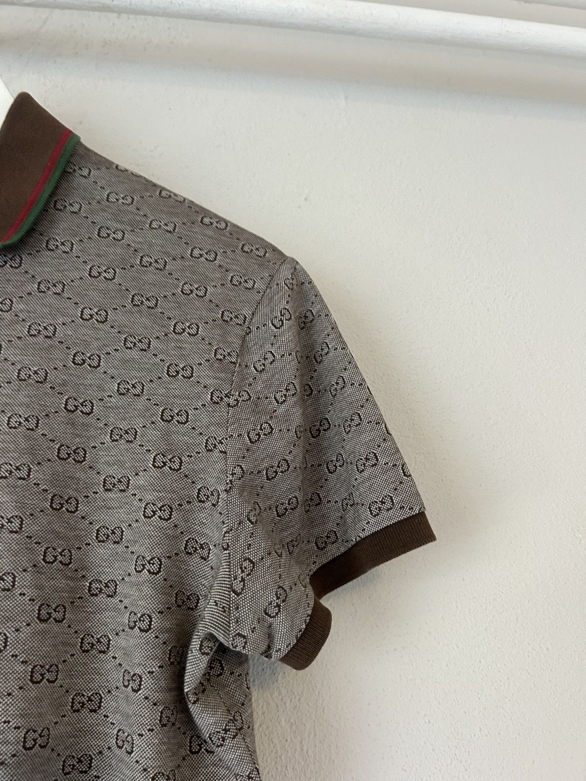 Gucci Gucci Monogram Polo with Signature Web Detailing Size US S / EU 44-46 / 1 - 4 Thumbnail