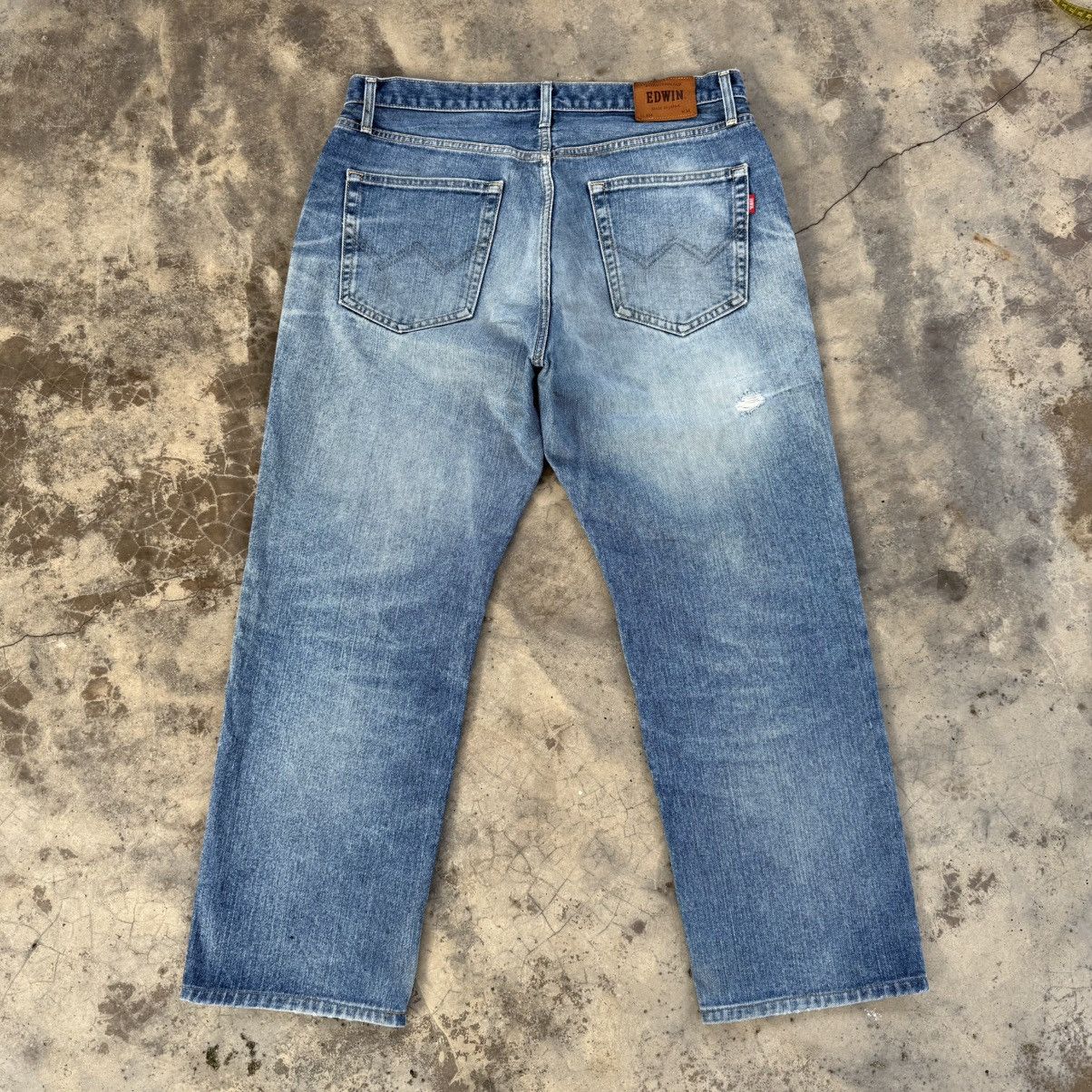 Edwin VINTAGE EDWIN FADED MUD WASH JEAN DENIM PANTS Size US 36 / EU 52 - 2 Thumbnail