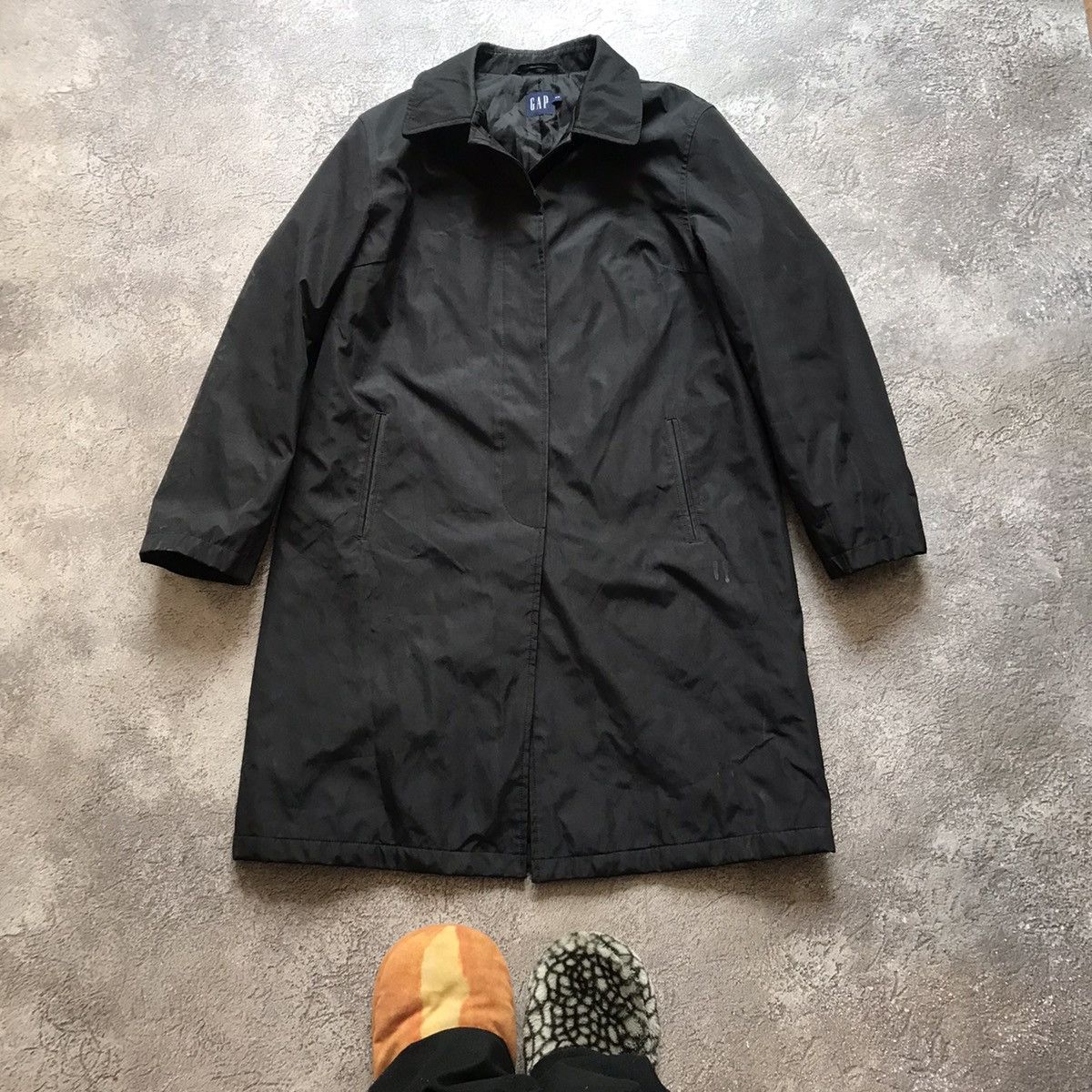 Vintage Vintage Gap Black Parka Coach Jacket Streetwear 90s Boxy M Size US M / EU 48-50 / 2 - 1 Thumbnail