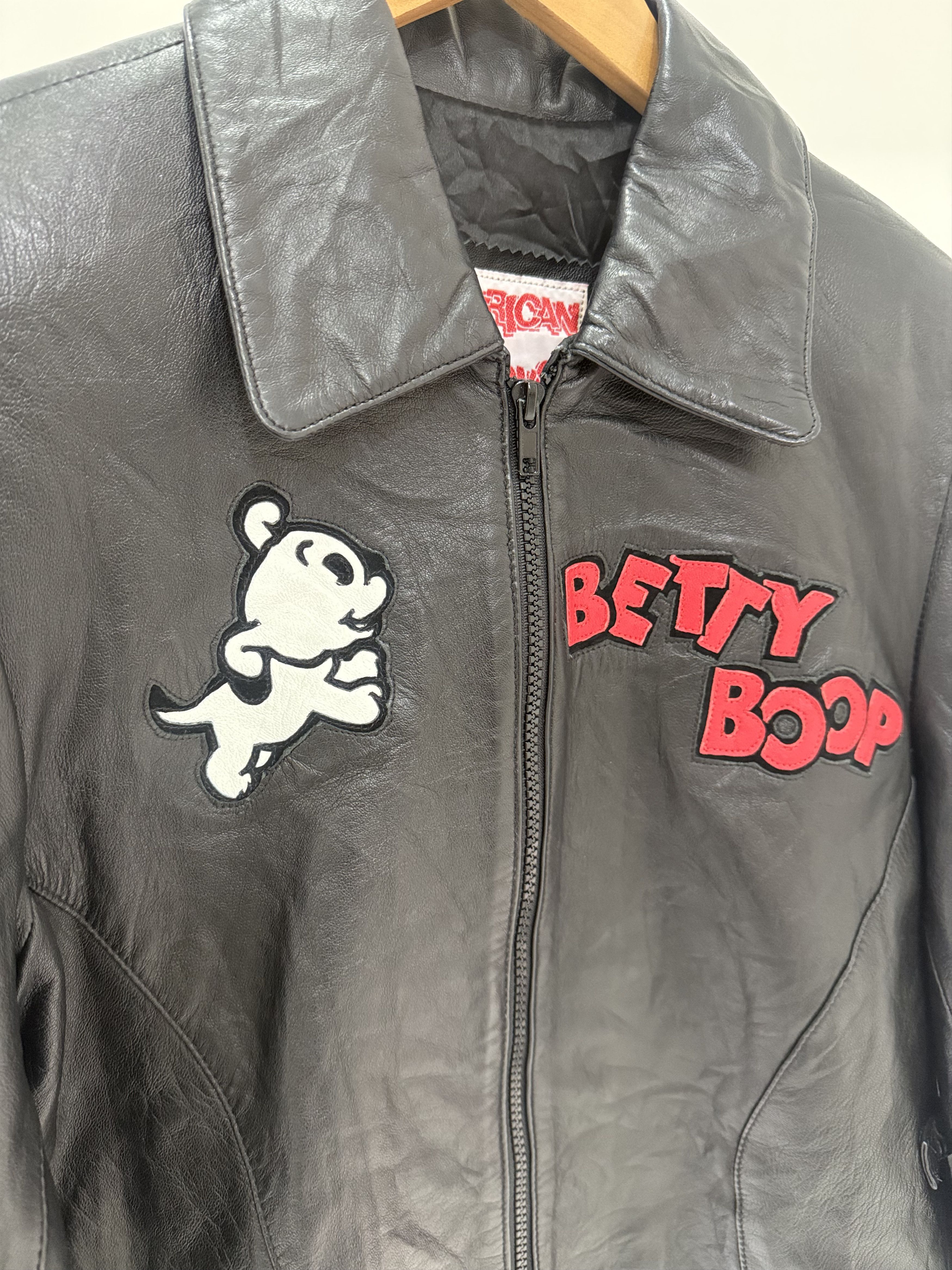 Vintage Betty Boop - Vintage Soft Leather Jacket Size S / US 4 / IT 40 - 7 Thumbnail