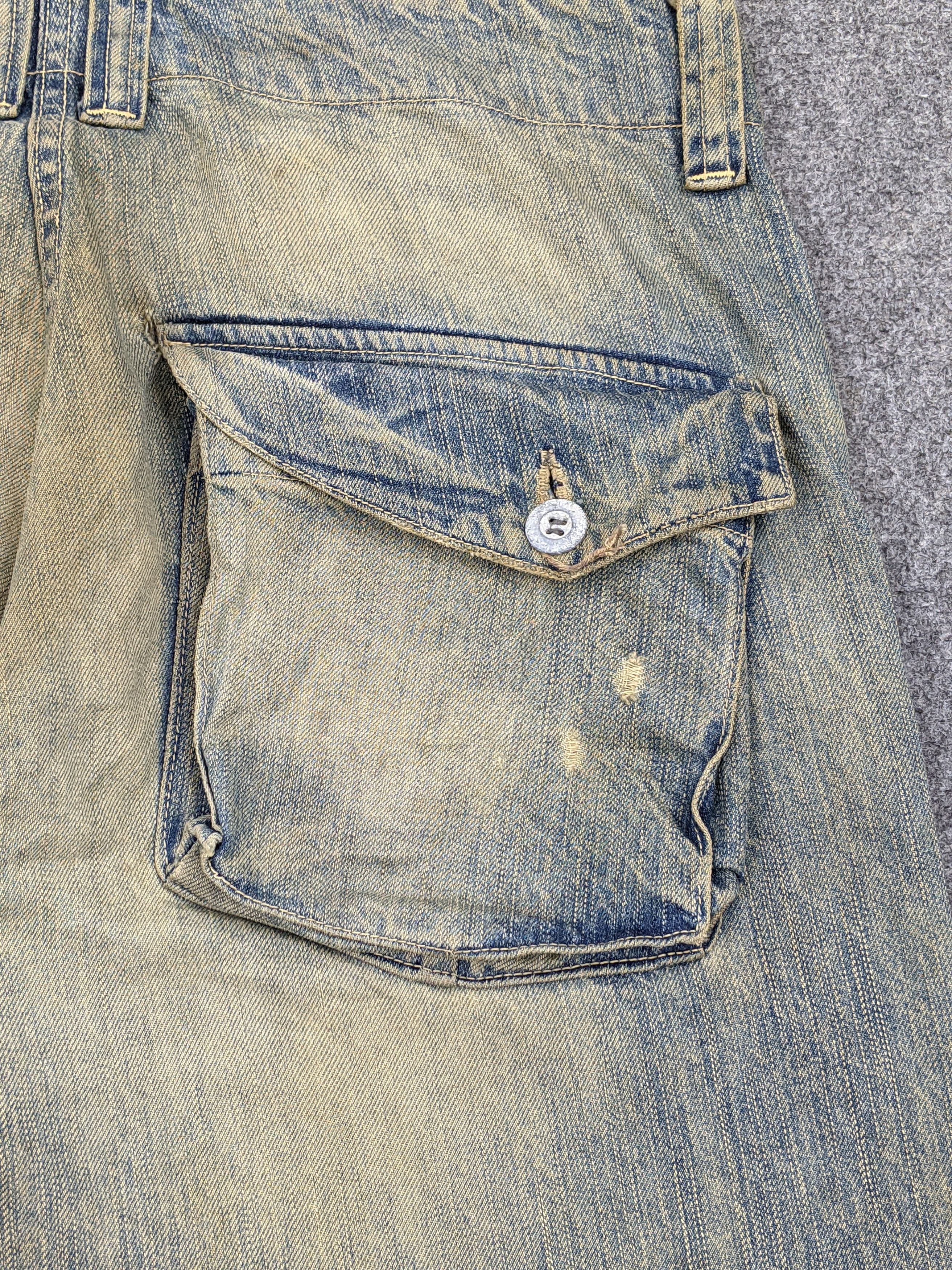 If Six Was Nine Johnbull Kojima Genes Japan Multi Pocket Rusty Jeans DJ0013Z Size US 33 - 17 Thumbnail