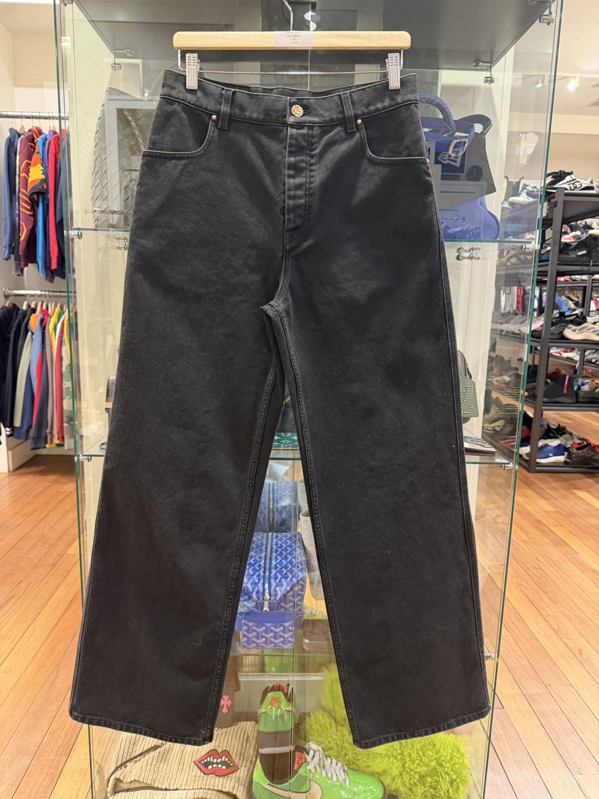 Louis Vuitton Louis Vuitton Black Denim Graffiti Jeans Size US 30 / EU 46 - 1 Thumbnail