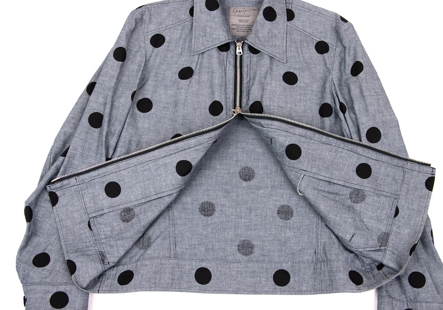 Yohji Yamamoto Yohji Yamamoto Cotton Dot Double Zip Jacket Size US M / EU 48-50 / 2 - 9 Thumbnail