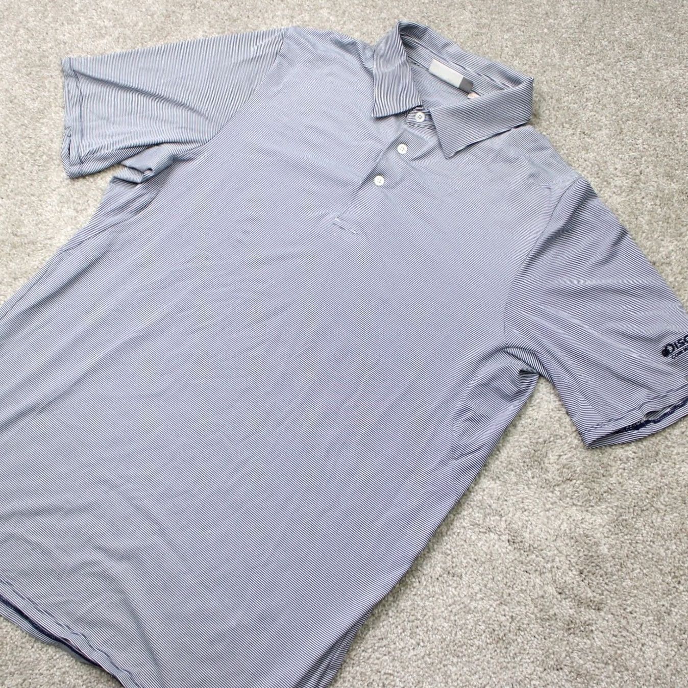 KJUS Kjus Shirt Men 54 XL Blue/White Soren Stripe Polo Stretch Short Sleeve Pullover Polo Shirt Size US XL / EU 56 / 4 - 4 Thumbnail