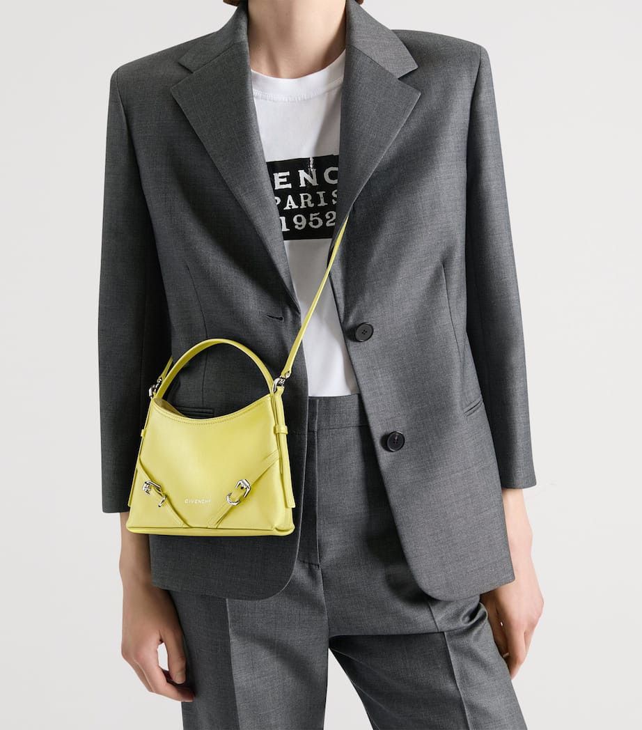 Givenchy os11x0726 Size: OS / Nano Leather Voyou Shoulder Bag Yellow Size ONE SIZE - 2 Thumbnail