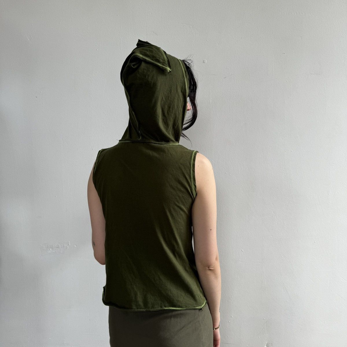 Vintage Vintage Goblin Spiral Fairy Core Hooded Tank Top Size M / US 6-8 / IT 42-44 - 2 Thumbnail