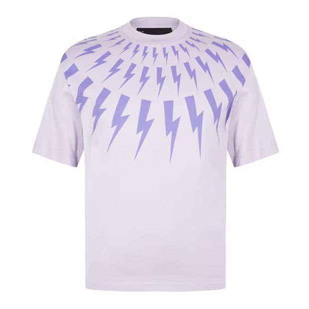 Image of Neil Barrett O1G2R1Mq0424 T-Shirts In Lilac, Men's (Size 2XL)