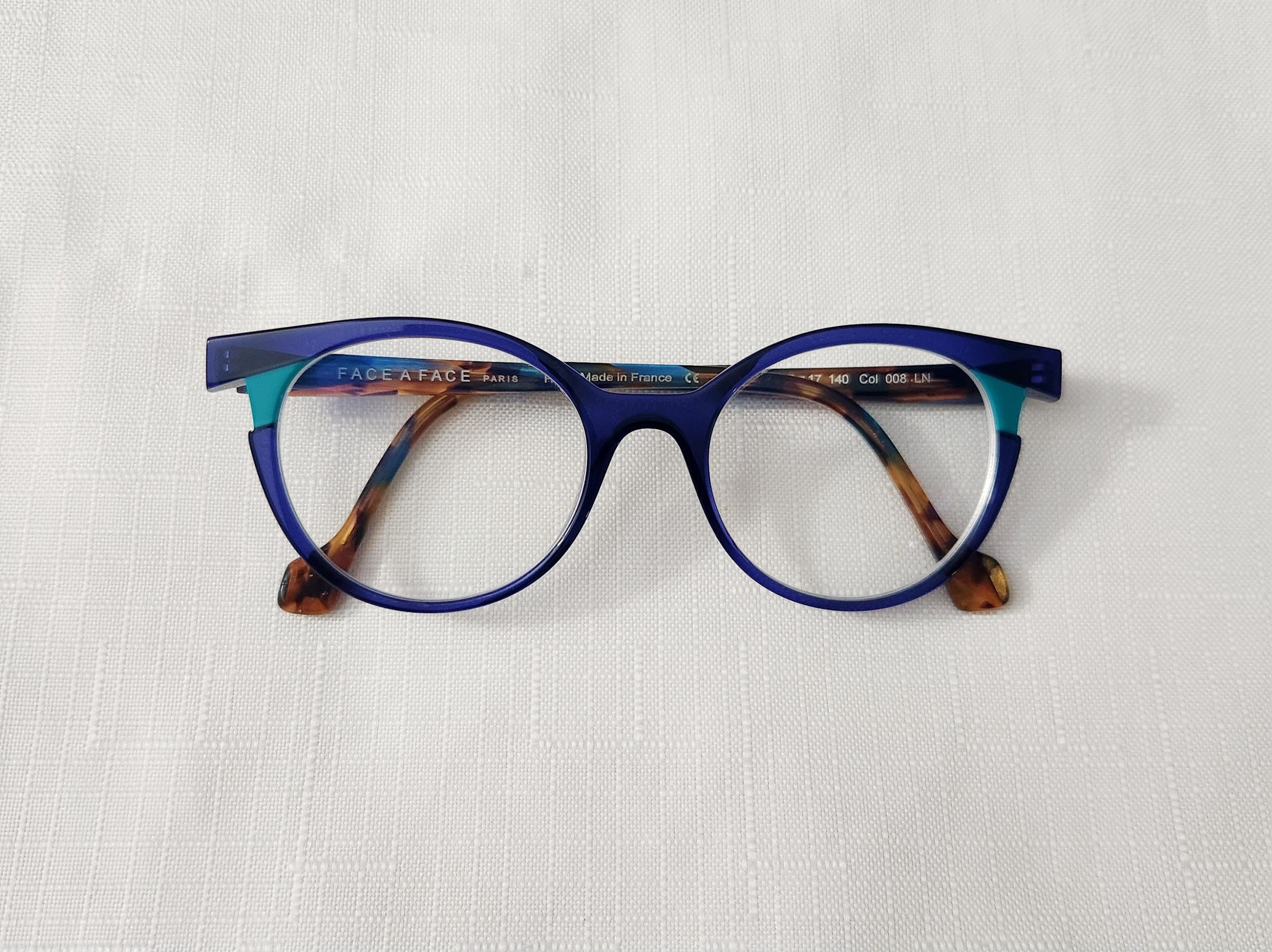 Designer Face a Face Paris BAHIA 3 Col 008 HN 47mm Ink Blue Glasses Size ONE SIZE - 1 Thumbnail
