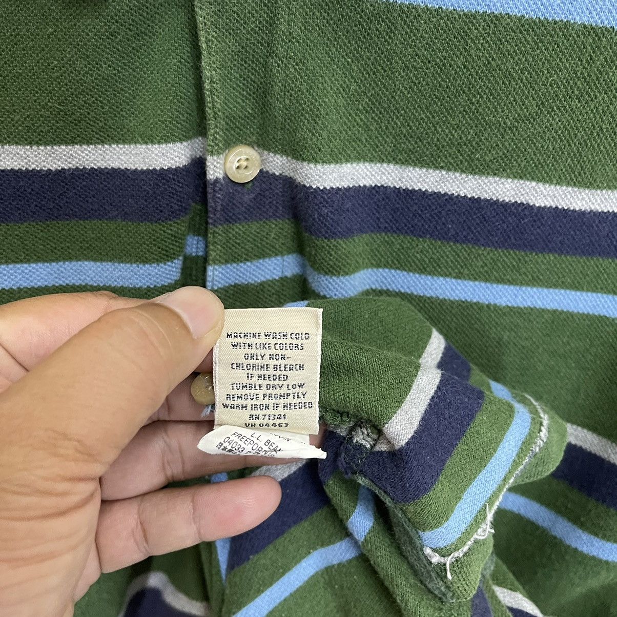 Japanese Brand × L.L. Bean × Vintage LL Bean Collar Shirts LL Bean Stripe Shirts Size US L / EU 52-54 / 3 - 9 Thumbnail