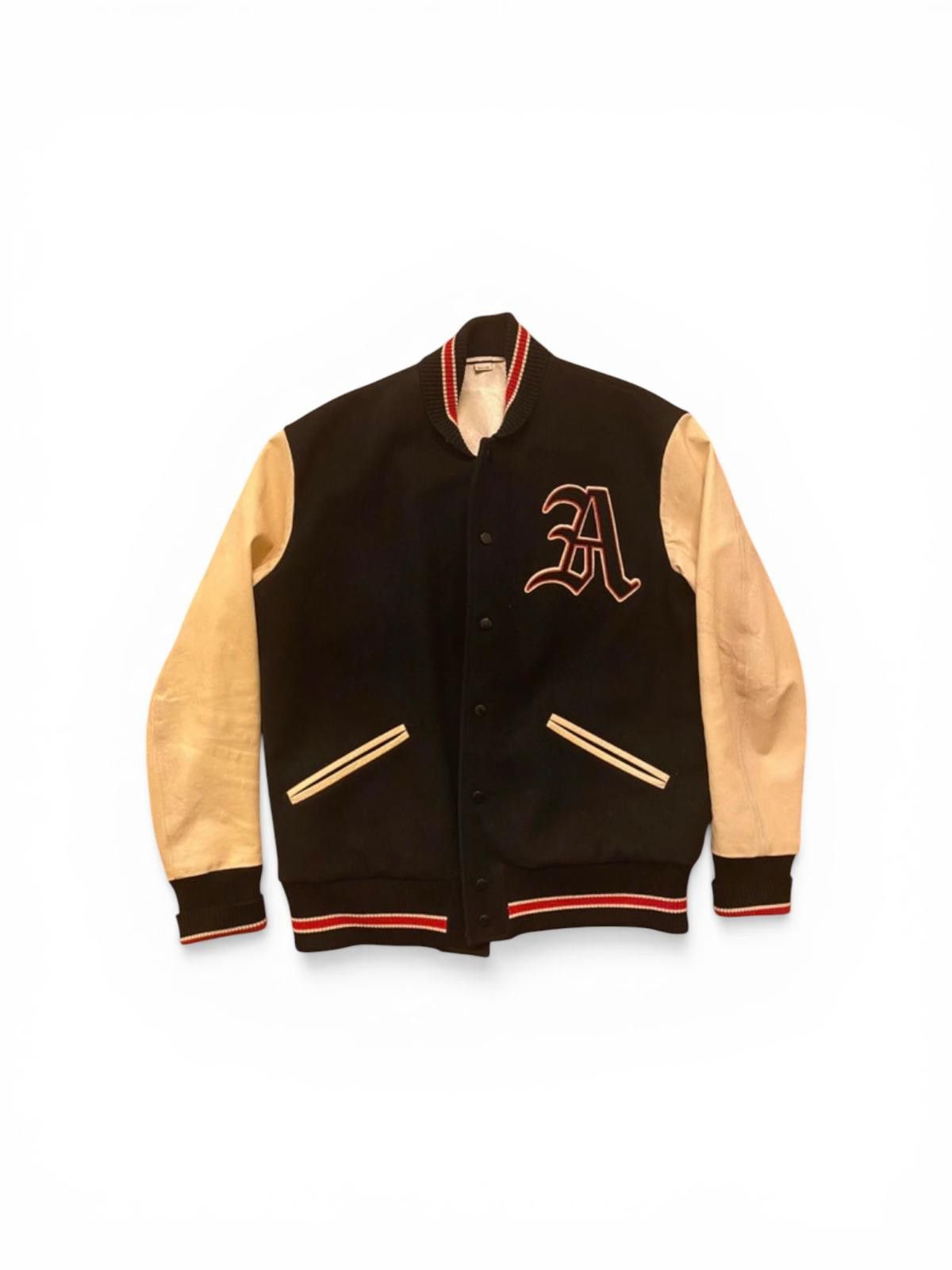 Gucci Gucci La Société Angélique Varsity Bomber Black Cream Size US L / EU 52-54 / 3 - 1 Thumbnail