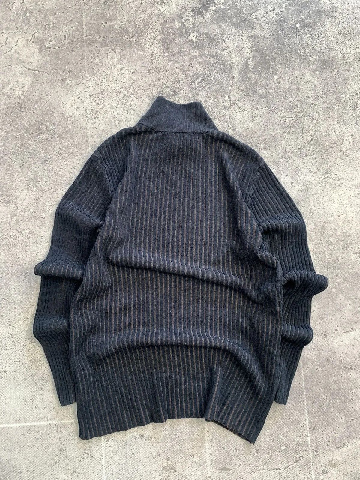 Japanese Brand Vintage Y2K Distressed Striped Sweater Faded knit Y2K Effect Size US M / EU 48-50 / 2 - 12 Thumbnail