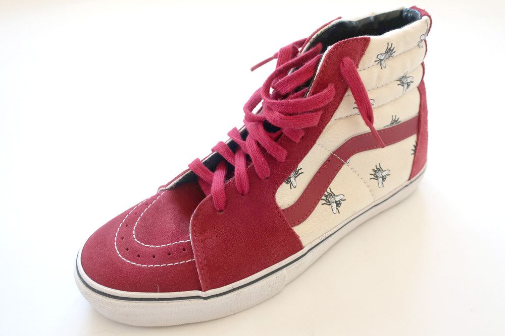 Vans (10.5)Supreme Vans Sk8-Hi Flies Burgundy 2011 Deadstock Size US 10.5 / EU 43-44 - 8 Thumbnail