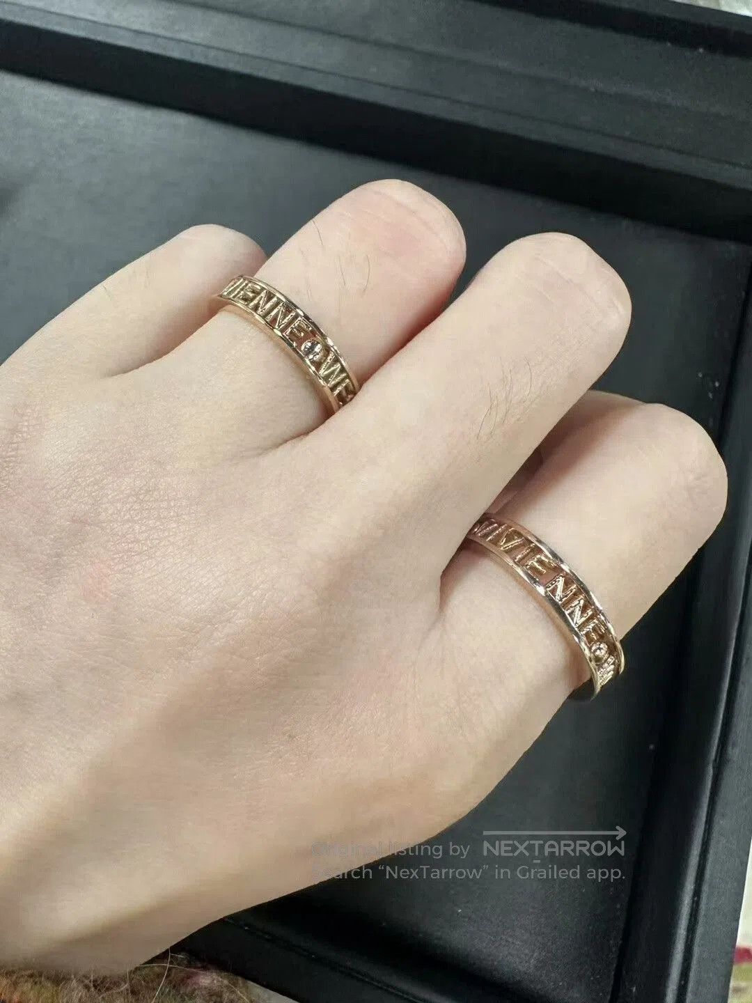 Vivienne Westwood vivienne westwood rose gold saturn ring. Size ONE SIZE - 1 Thumbnail
