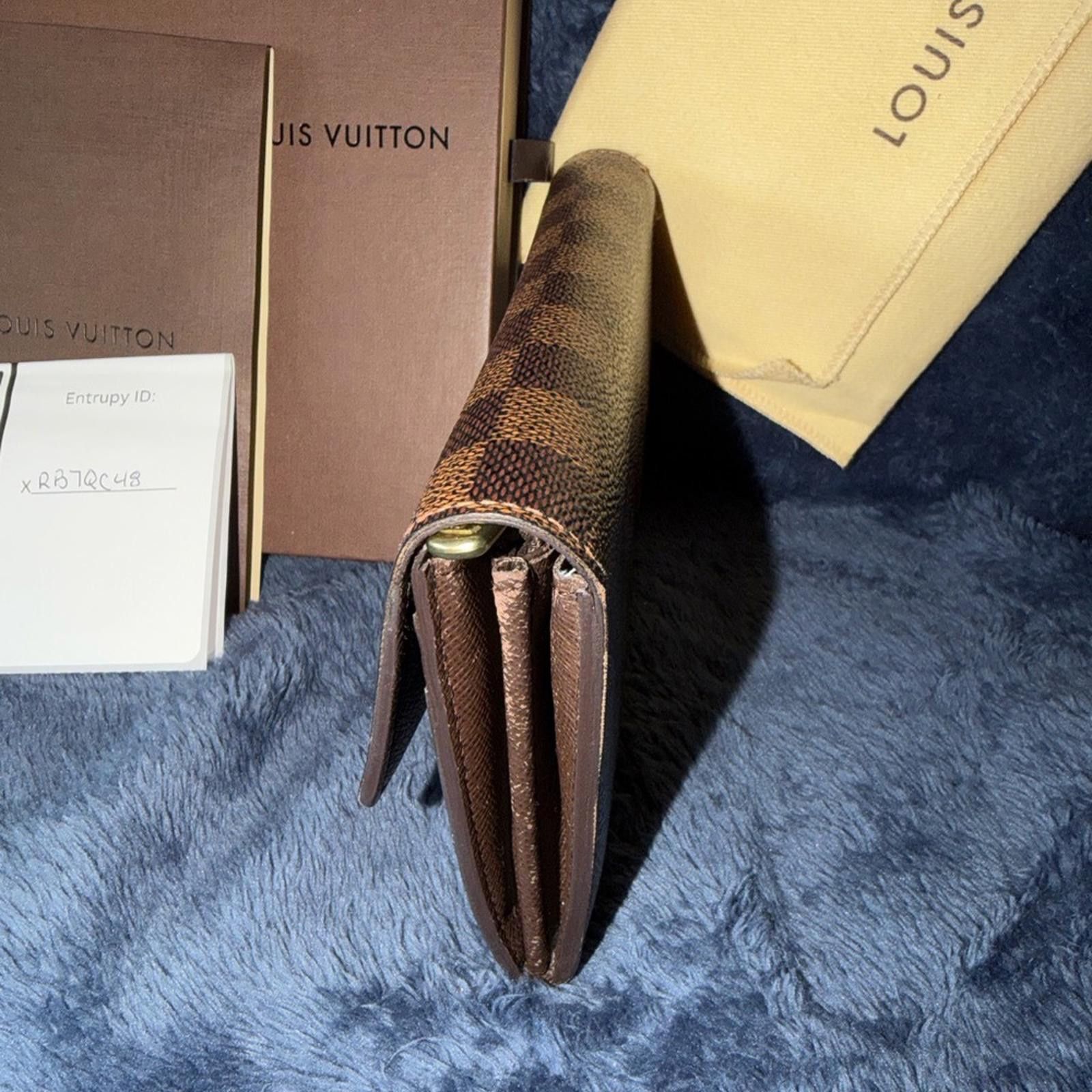 Louis Vuitton Vintage Louis Vuitton Demier Sarah Ebene Leather Wallet Size ONE SIZE - 6 Thumbnail