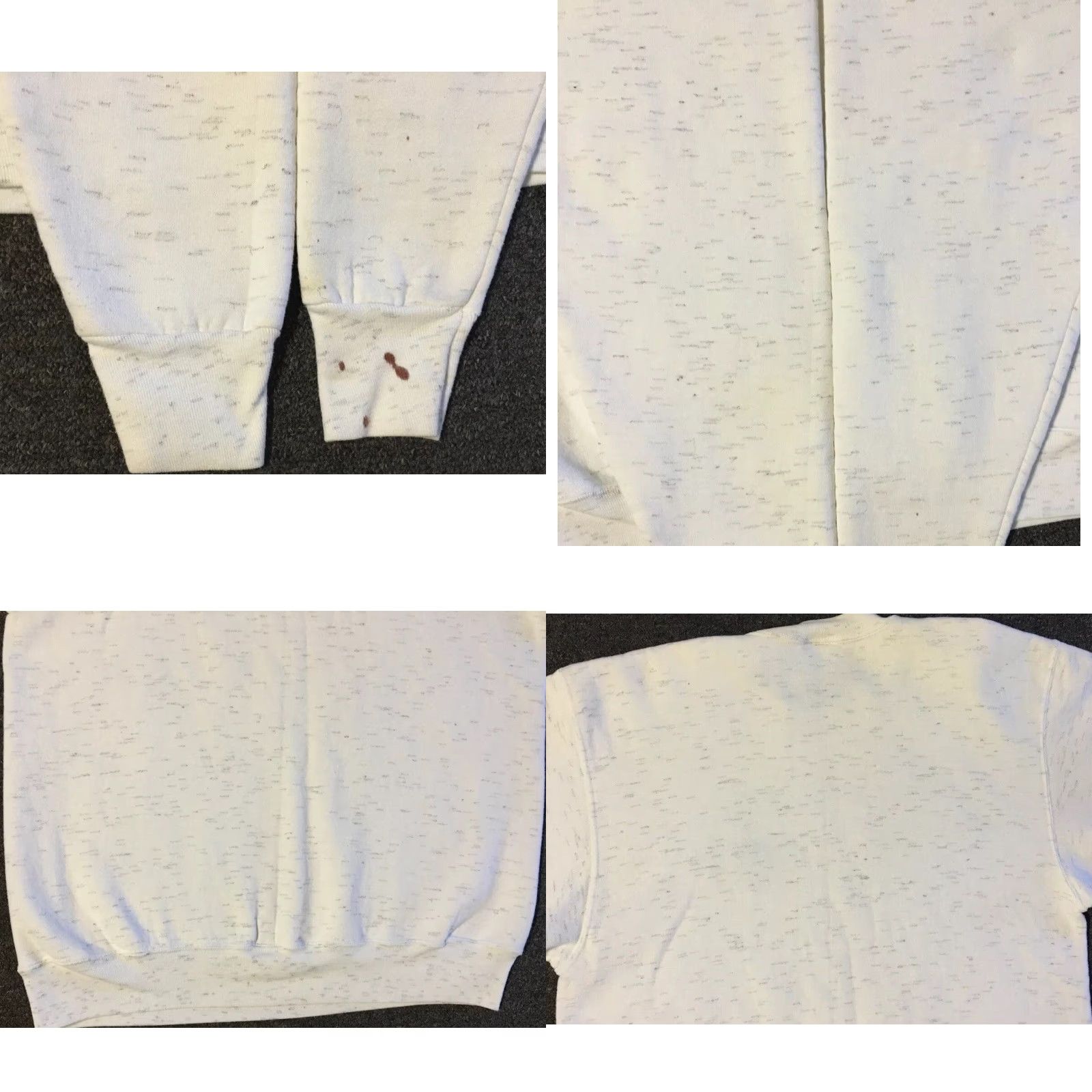 Vintage Vtg 80s Chicago Faded Distress Sweatshirt L XL USA Surf Skate Bulls Grunge 90s - College Hoodie Men White USASweatshirt L Size US L / EU 52-54 / 3 - 9 Thumbnail