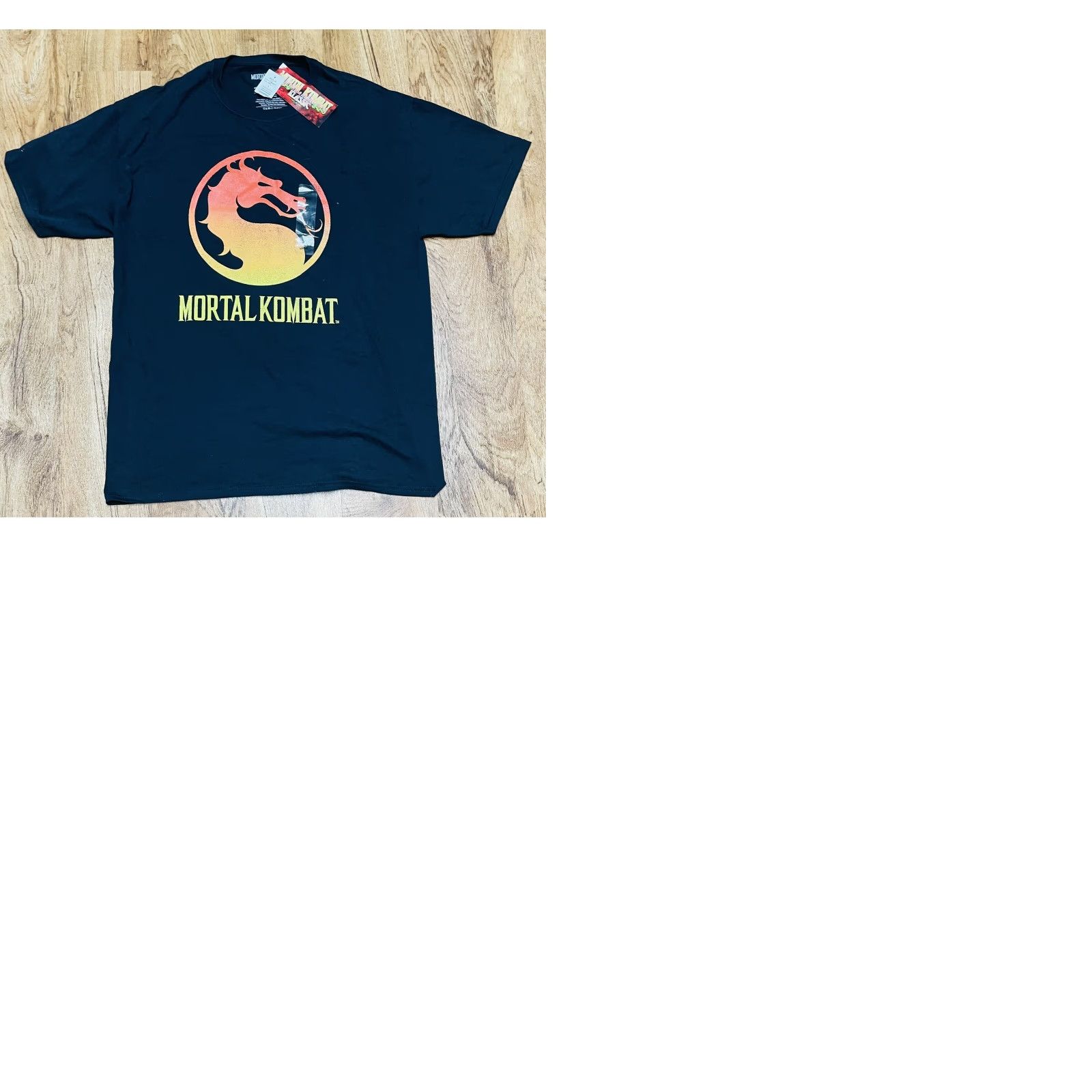 Vintage SZ Men Mortal Komat Klassic T-Shirt Tee Black Sz Large NWT Logo Graphic Print Regular Fit Adult MENS Shirt Size US L / EU 52-54 / 3 - 9 Thumbnail