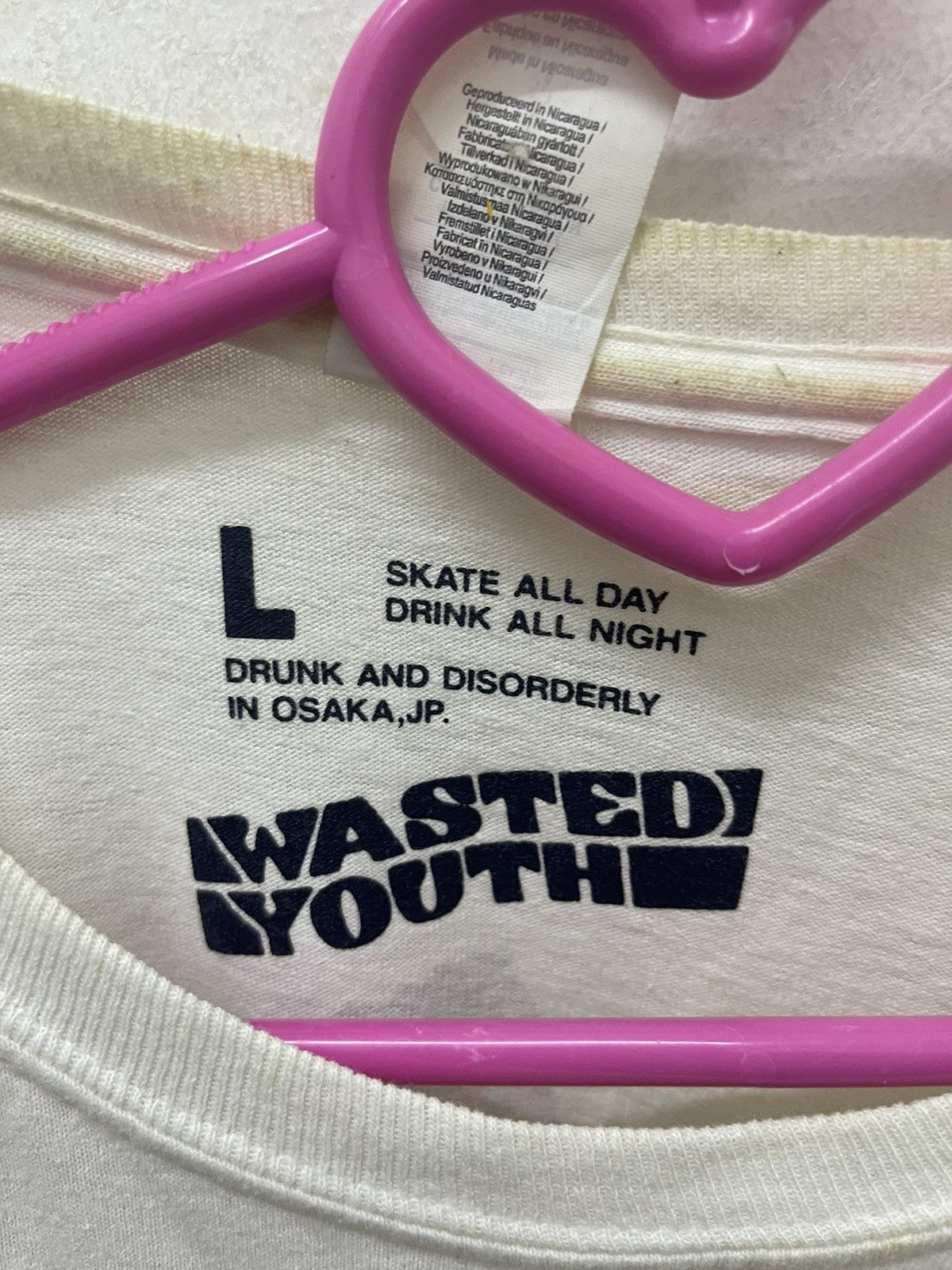 Japanese Brand Rare WASTED YOUTH Graphic Tee Size US L / EU 52-54 / 3 - 4 Thumbnail