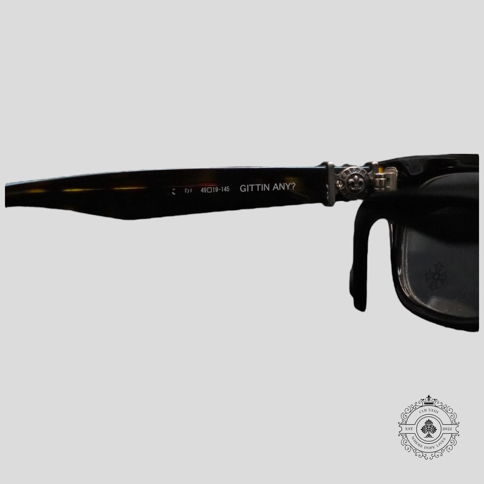 Chrome Hearts Chrome Hearts Gittin Any? Glasses in Tortoise Shell/Silver Size ONE SIZE - 5 Thumbnail