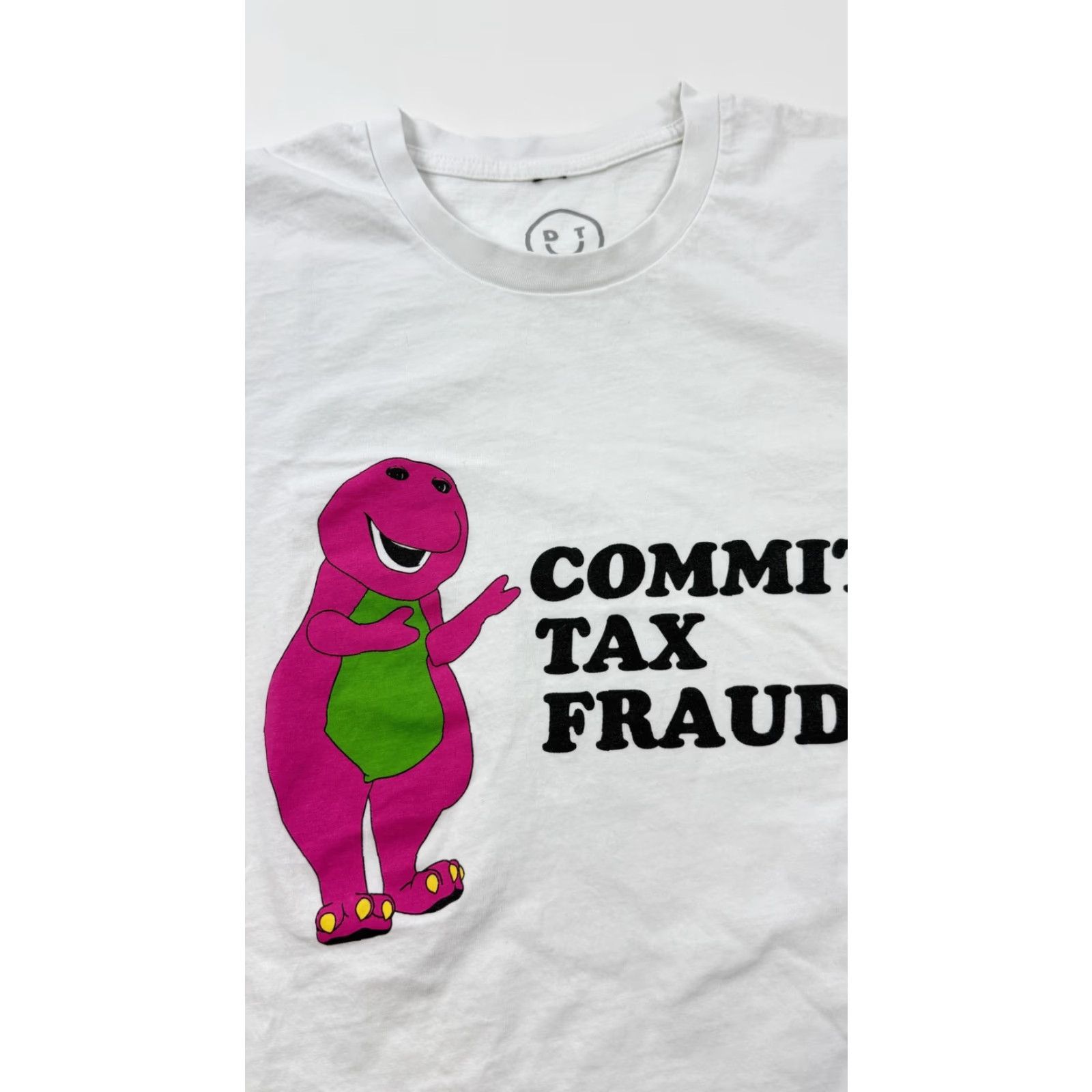 Vintage Commit Tax Fraud Shirt Medium White Funny Meme Graphic Novelty Humor Tee Mens Size US M / EU 48-50 / 2 - 2 Thumbnail