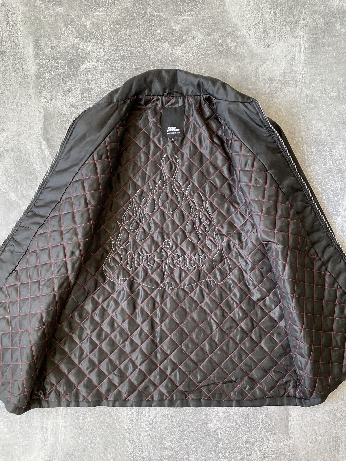 No Fear × Vintage 🔥Vintage No Fear Fire Jacket Size US L / EU 52-54 / 3 - 7 Thumbnail