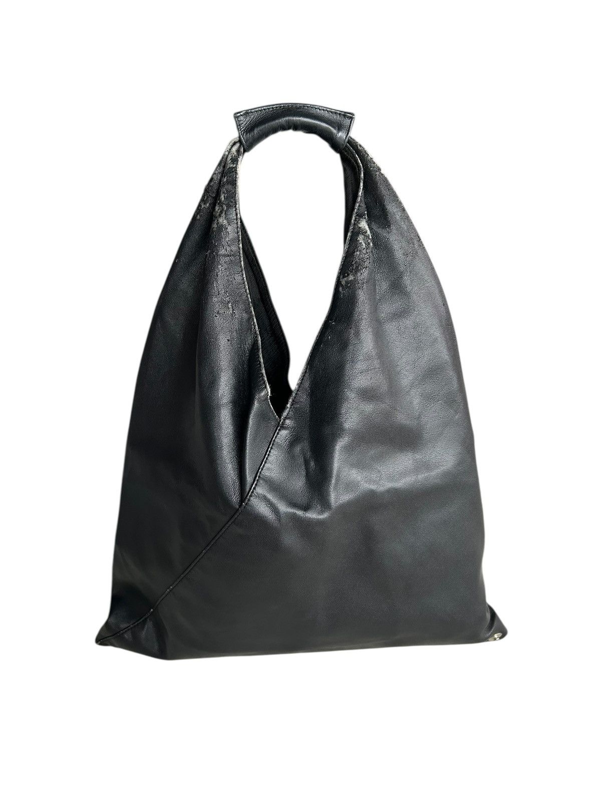 Maison Margiela MM6 - Maison Margiela Leather Distressed Tote Bag Size ONE SIZE - 2 Thumbnail