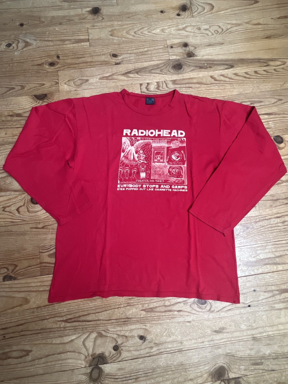 Band Tees Radiohead w.a.s.t.e long sleeve vintage tee Size US XL / EU 56 / 4 - 1 Thumbnail