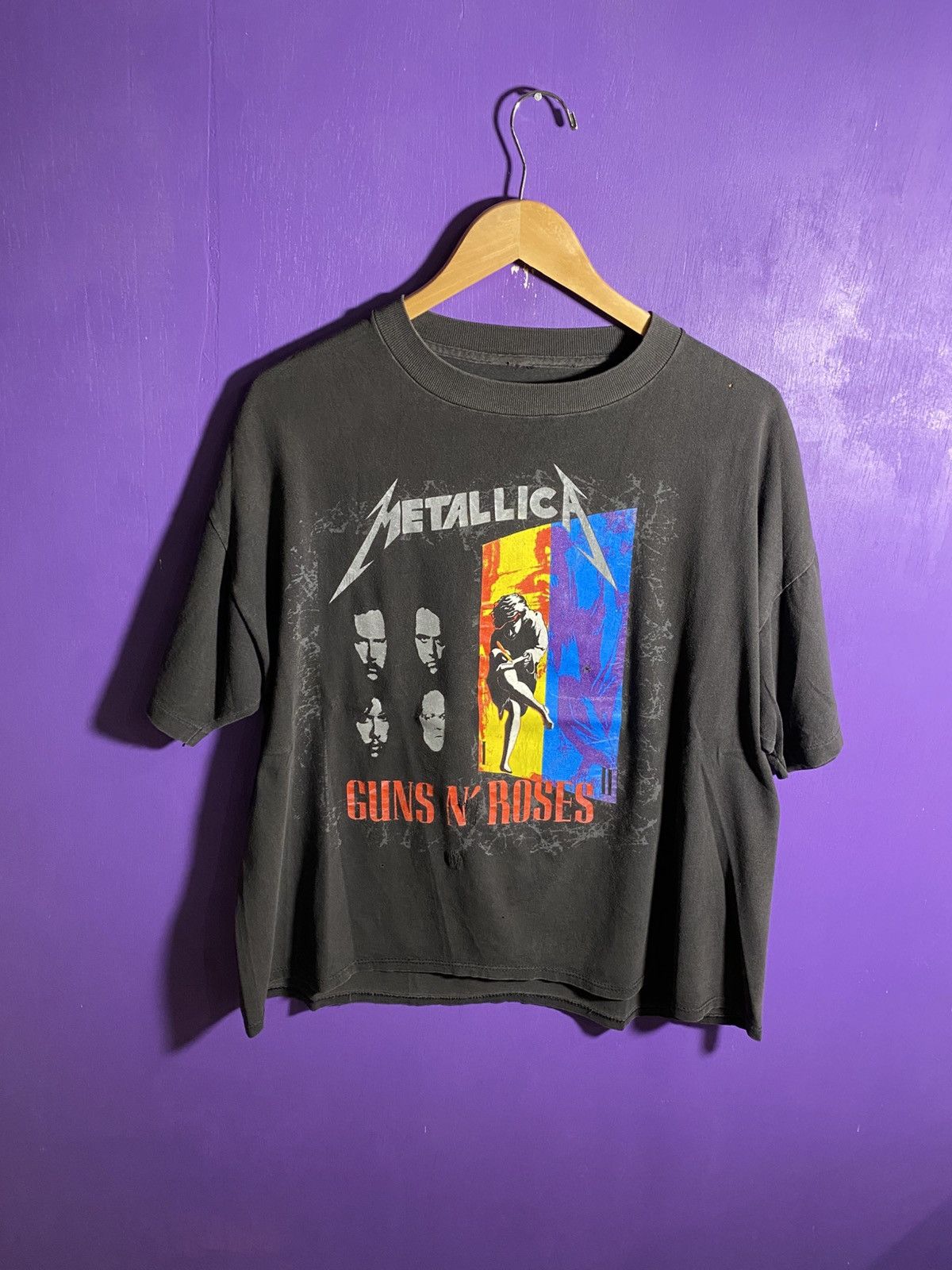 Band Tees Vintage 1992 Metallica/Guns N Roses tour tee Size US XL / EU 56 / 4 - 1 Thumbnail