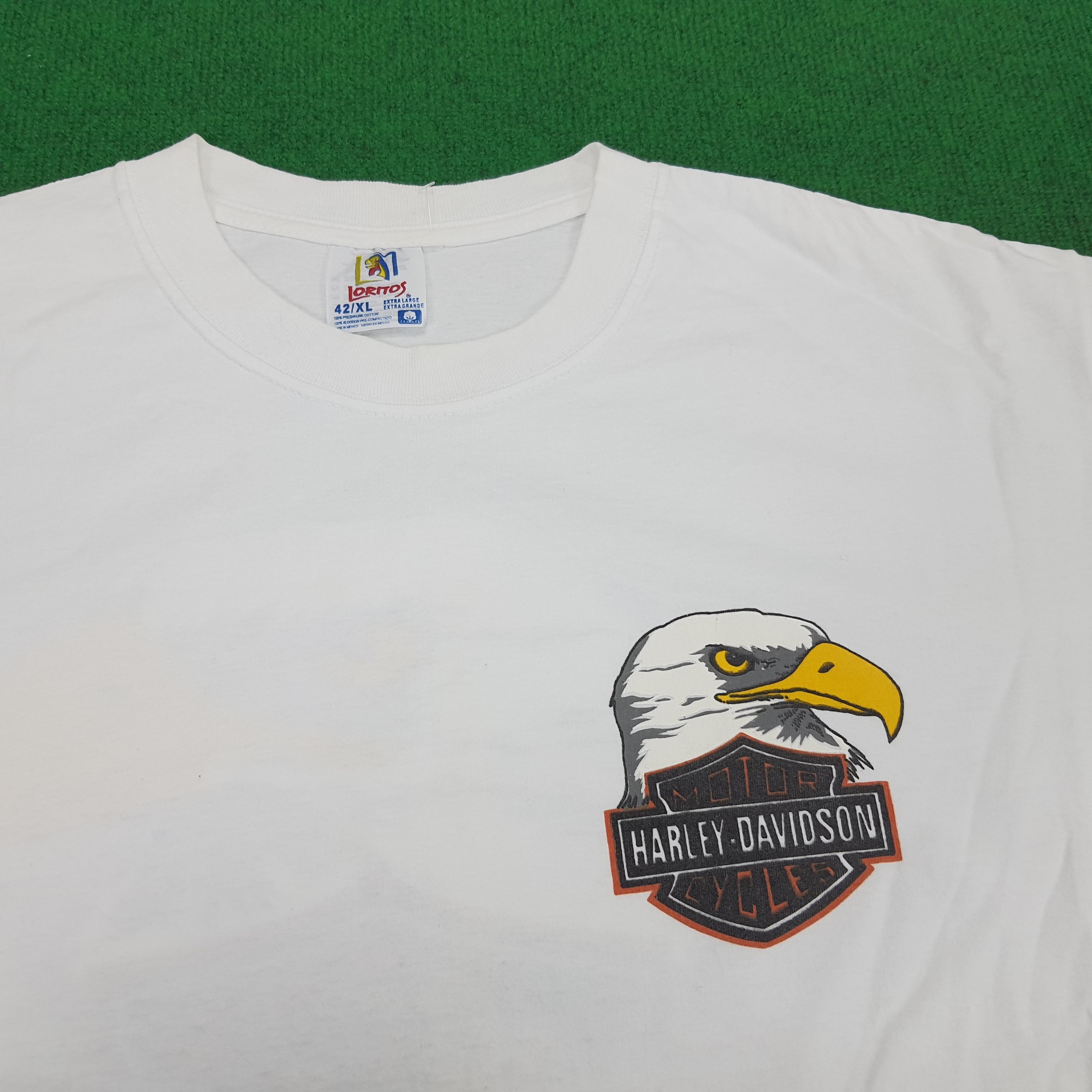 Harley Davidson × Vintage Vintage Harley-Davidson Cancun Maxico Bikers T-shirt Size US L / EU 52-54 / 3 - 4 Thumbnail