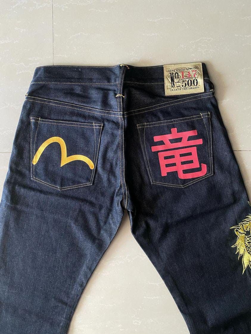 Evisu × Japanese Brand × Vintage Jeans Evisu Limited Collector Edition Year Of Dragon Size US 30 / EU 46 - 6 Thumbnail