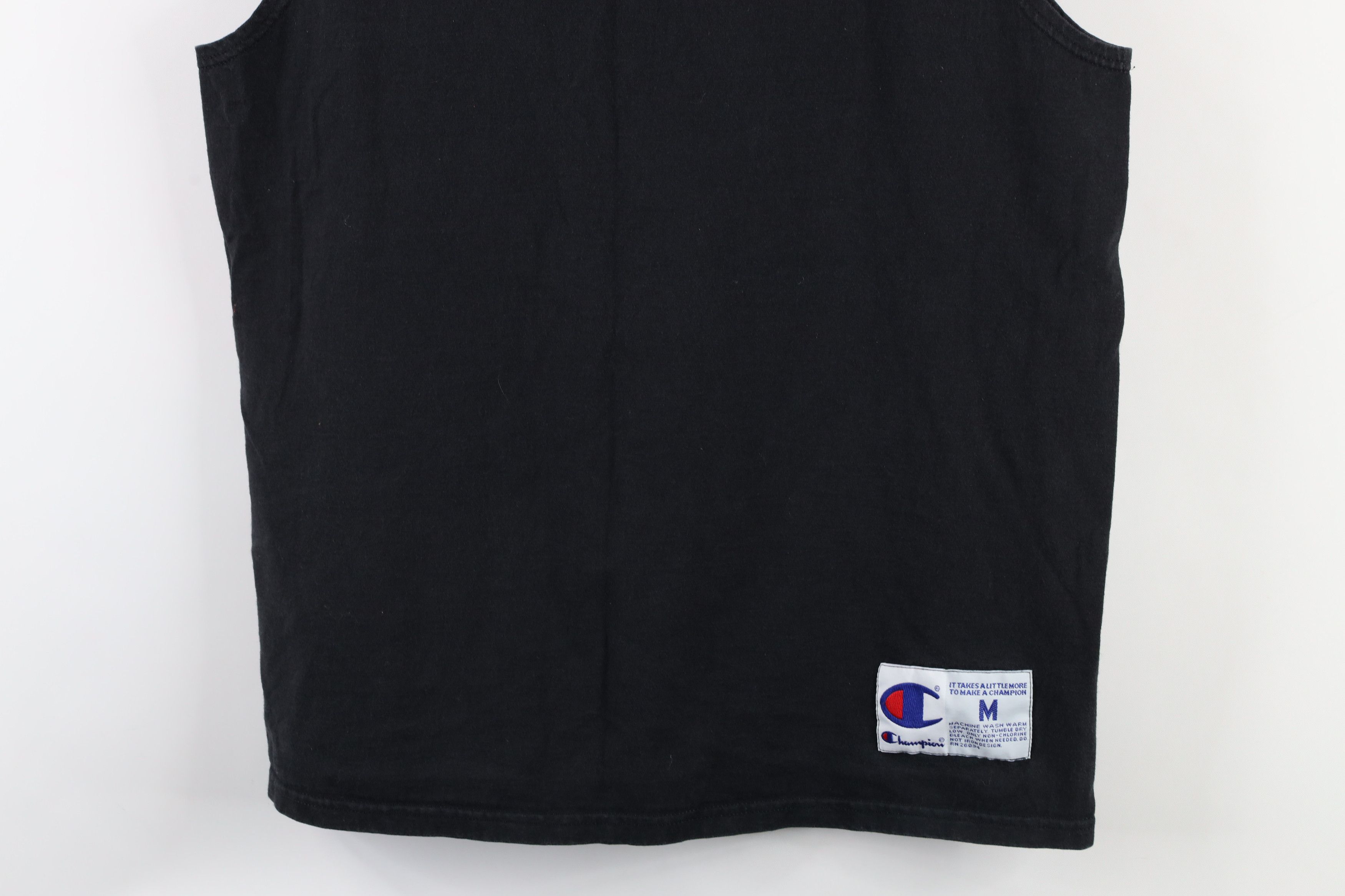 Champion × Vintage Vintage 90s Champion Spell Out Sleeveless Muscle T-Shirt Size US M / EU 48-50 / 2 - 3 Thumbnail
