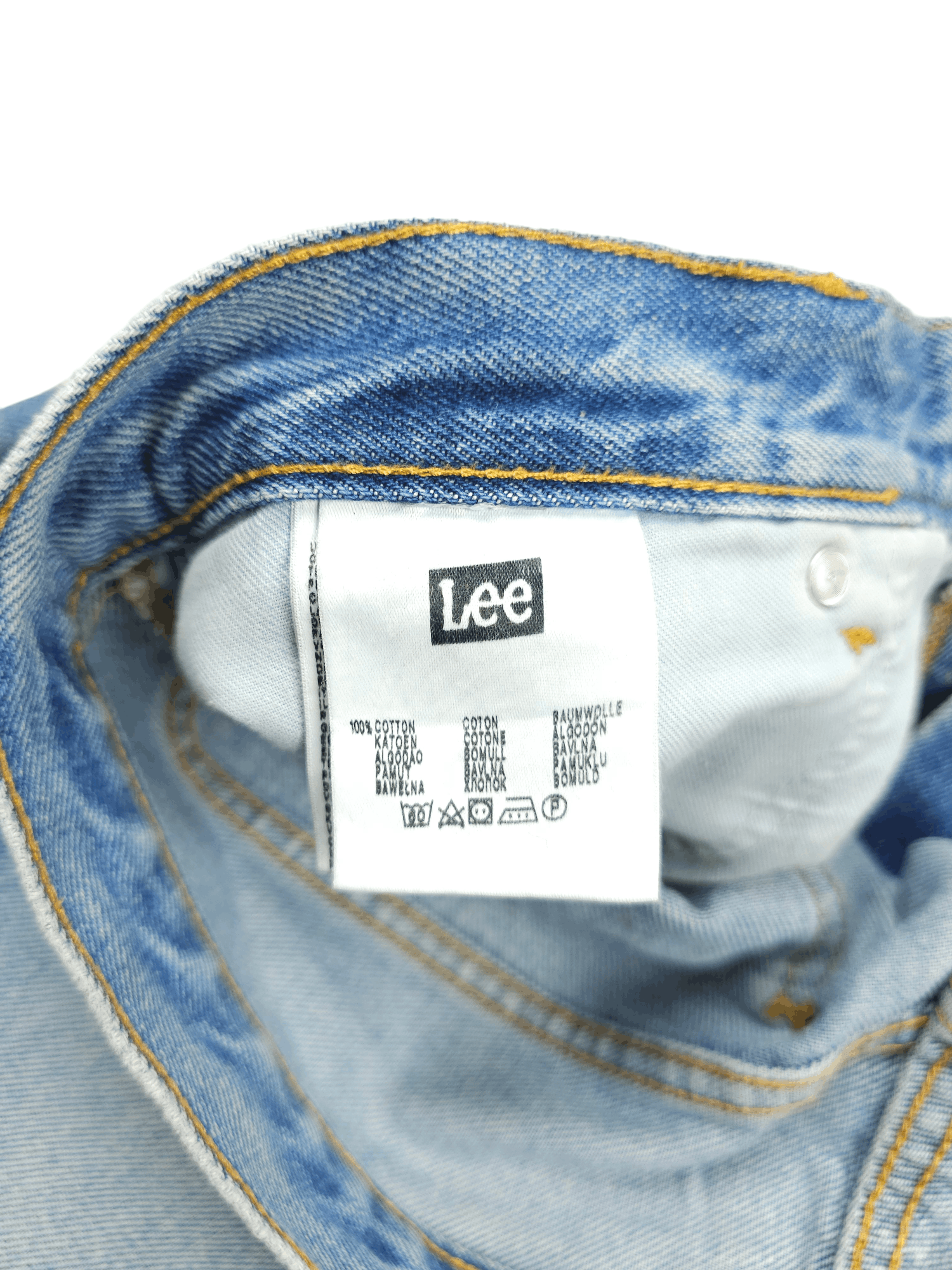 Japanese Brand × Lee × Vintage 💎 Size 36/32 Vintage 90's Lee Baggy Jeans Chicago Washed Size US 36 / EU 52 - 10 Thumbnail