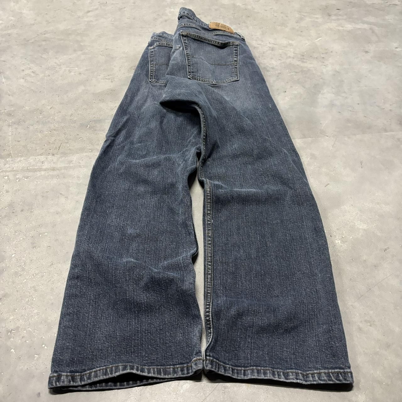 Japanese Brand × Vintage Crazy Vintage Y2K/2000s Grunge Dark Wash Essential Denim Jeans! Size US 34 / EU 50 - 4 Thumbnail