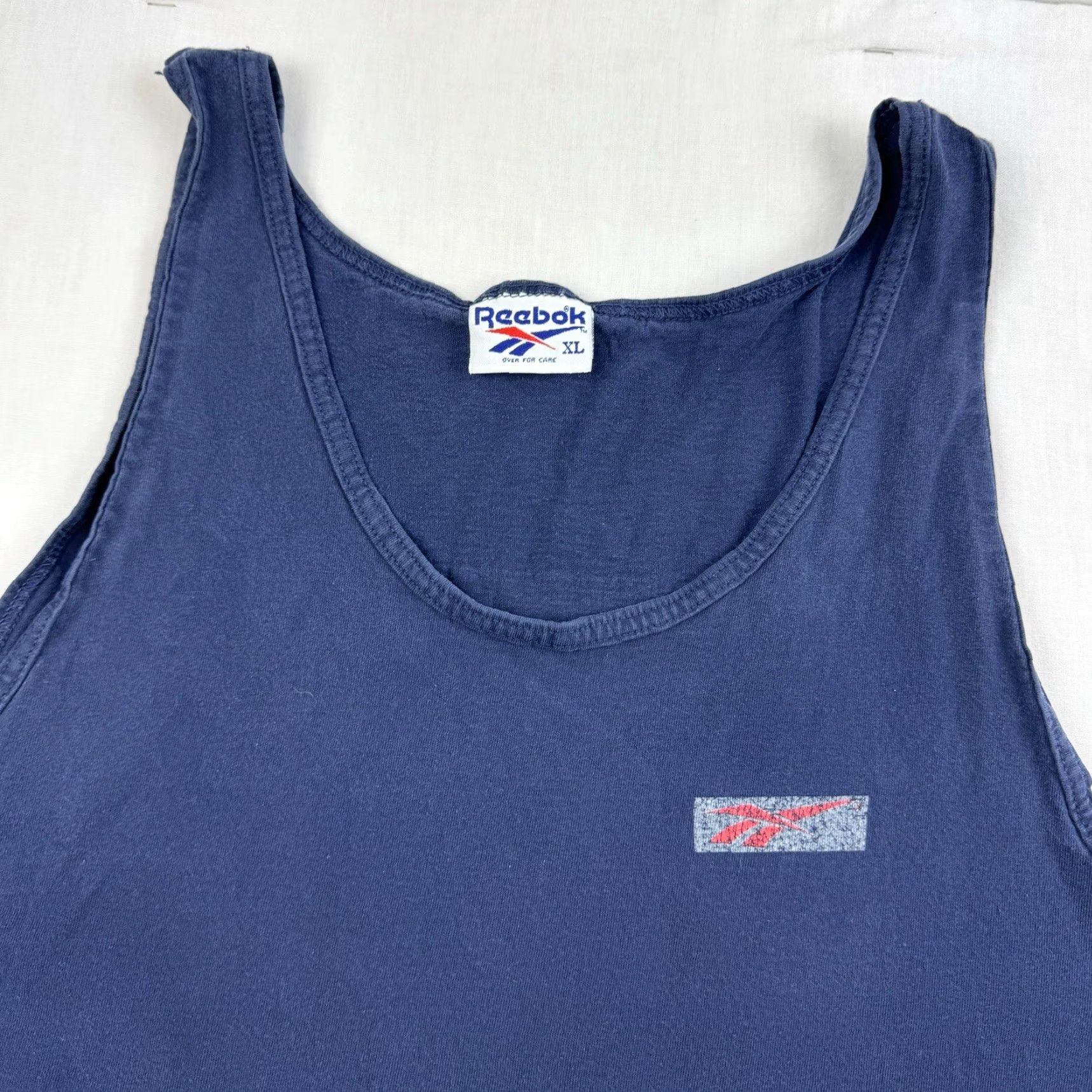 Reebok VINTAGE Reebok Tank Top Men XL Blue 90s Life Is Short Play Hard Sports Size US XL / EU 56 / 4 - 4 Thumbnail