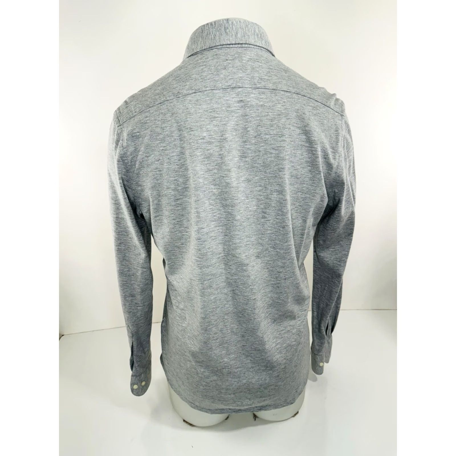 Suitsupply SUIT SUPPLY Extra Slim Fit Shirt Light Gray Pique Knit Mens 15.5 39/40 Size US L / EU 52-54 / 3 - 3 Thumbnail
