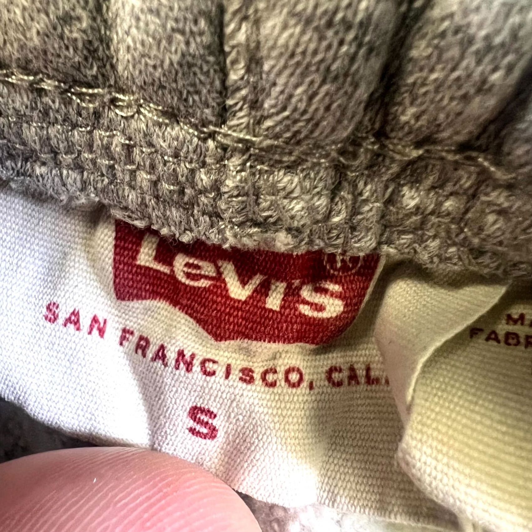 Levi's Levi's Sweatpants Mens Small Gray Fleece Lined Tapered Leg Drawstring Performance Size US 29 - 7 Thumbnail