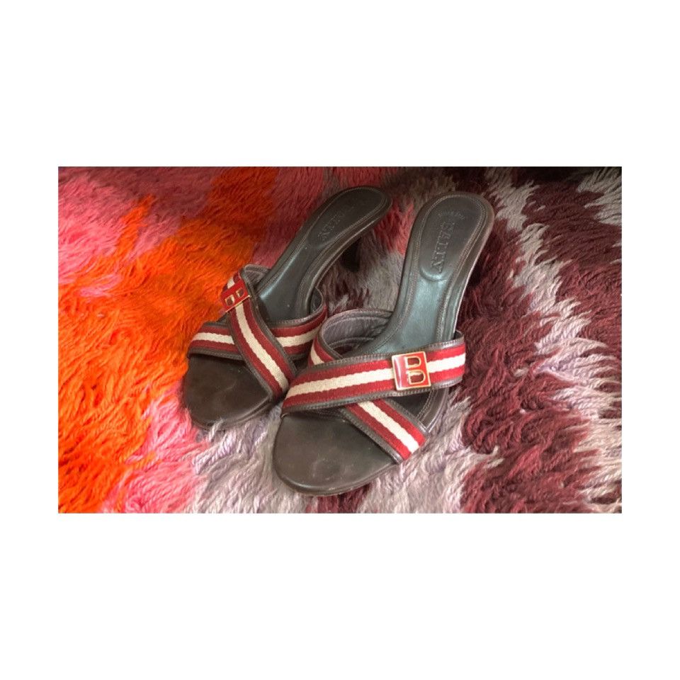 Bally Vintage Bally Heel Sandals (Made in Italy) Size US 7 / IT 37 - 1 Thumbnail