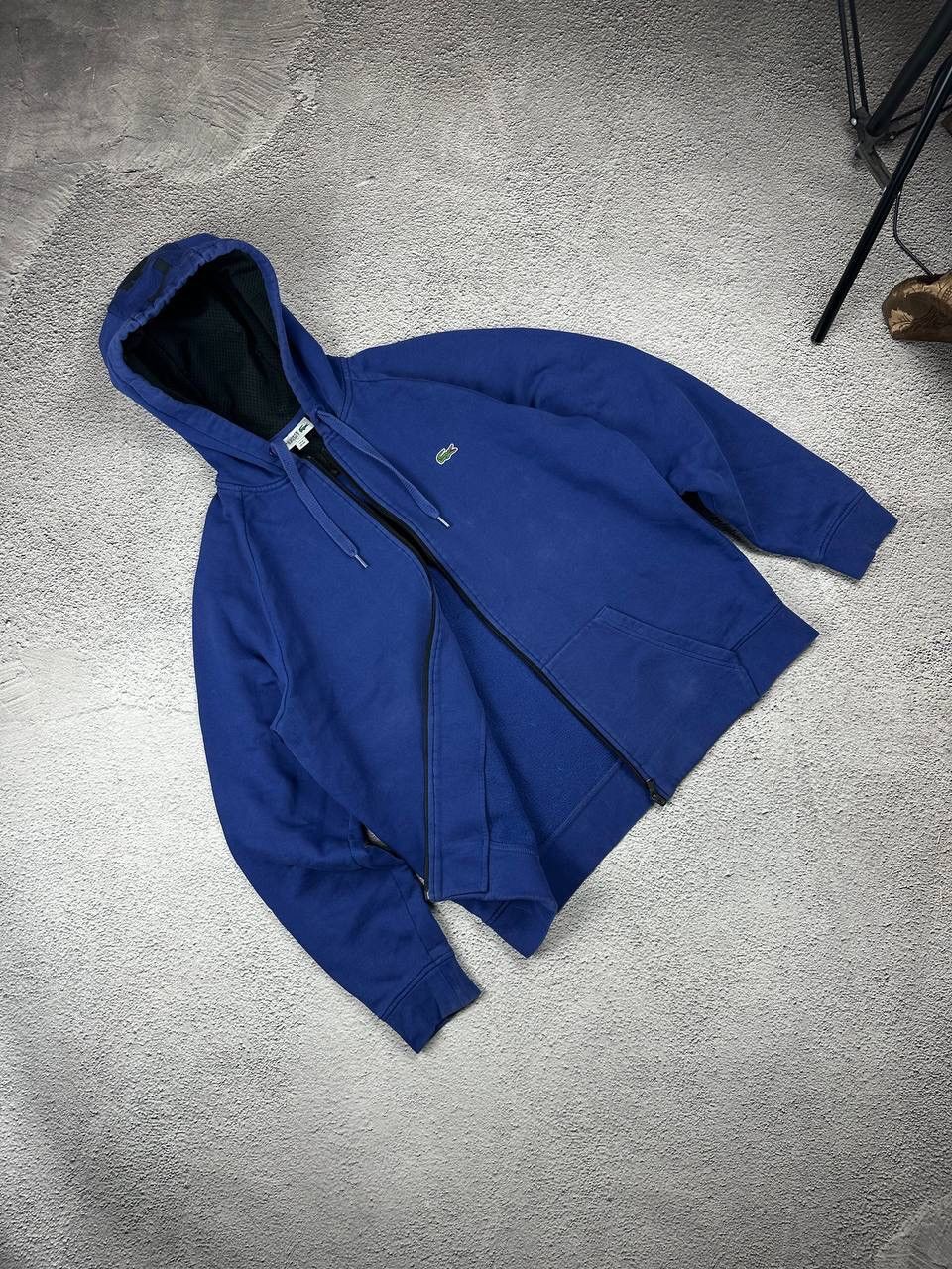Lacoste Vintage Lacoste Full Zip Hoodie Y2K Hype Style Drill SK8 Size US XL / EU 56 / 4 - 1 Thumbnail
