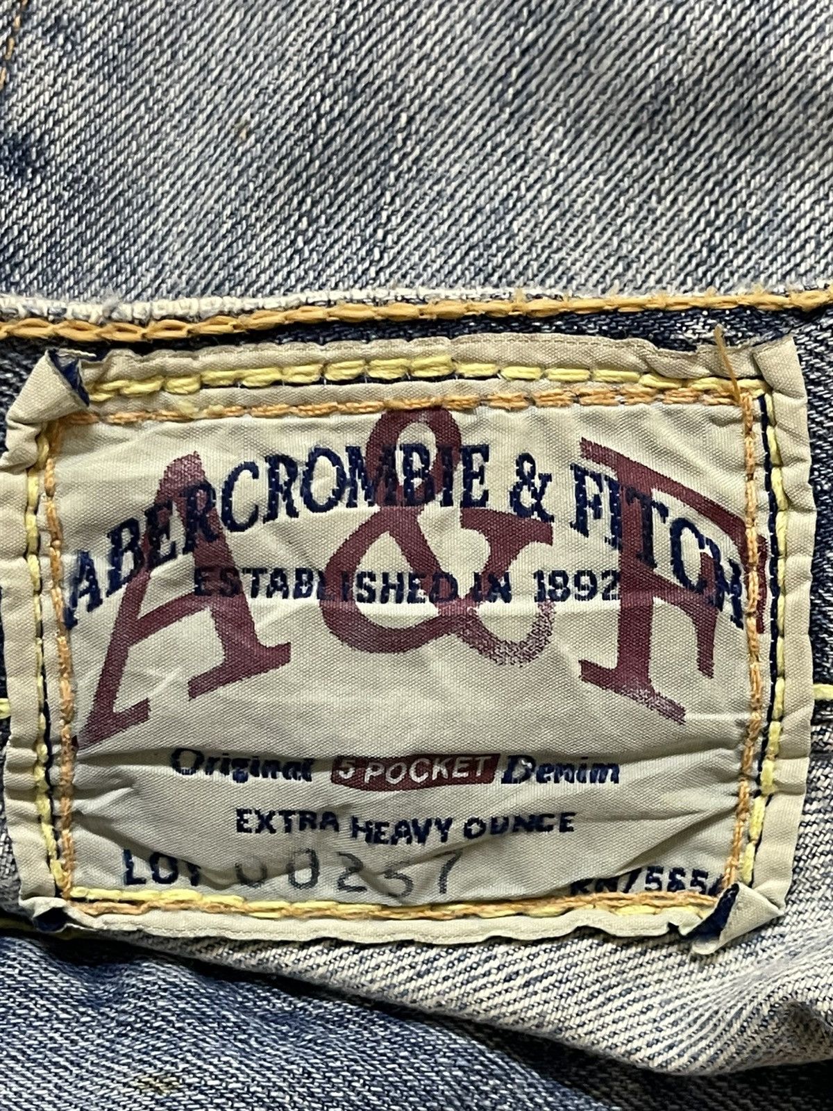 Abercrombie & Fitch Vintage Abercrombie & Fitch Blue Faded Wash Baggy Wide Leg Size US 32 / EU 48 - 10 Thumbnail