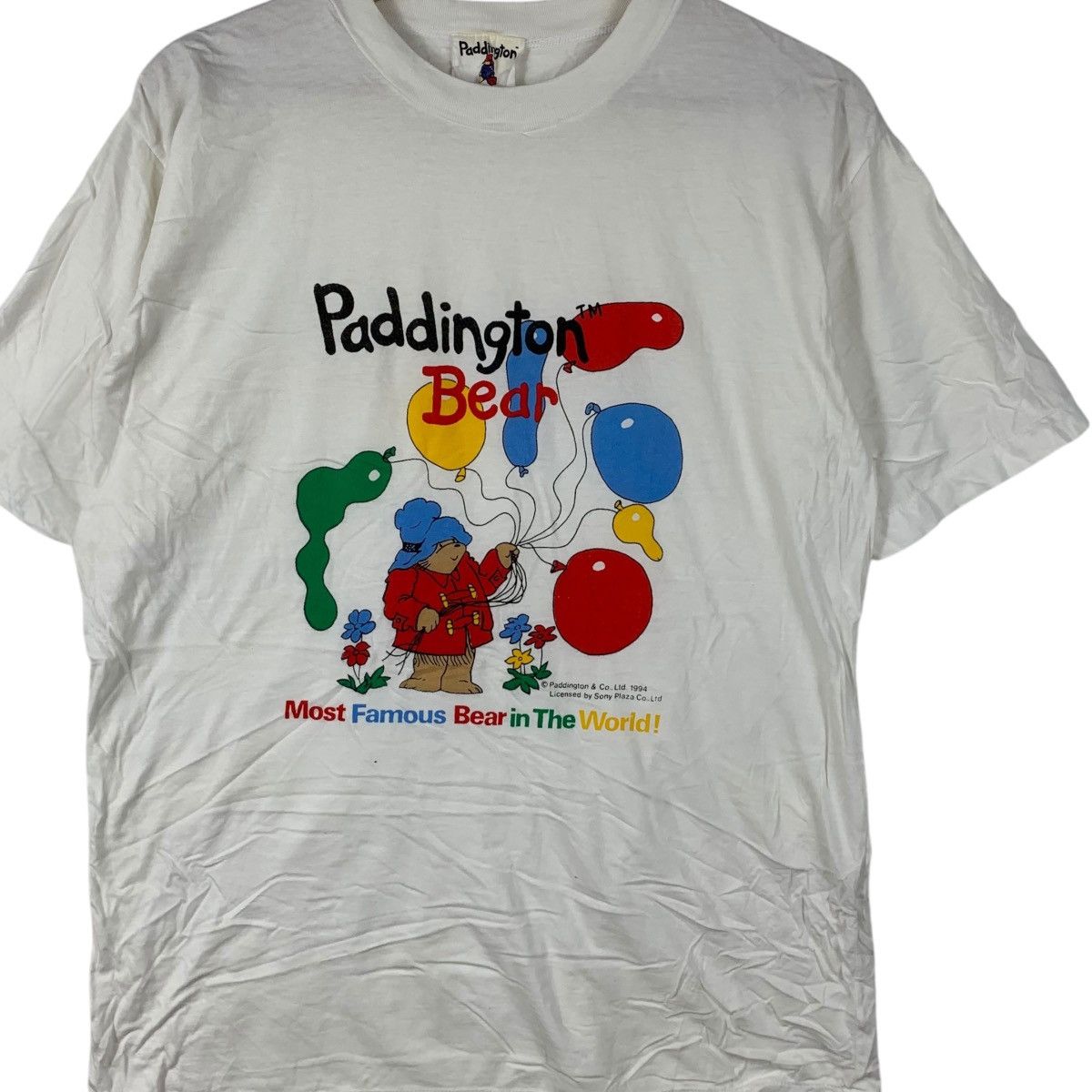 Vintage Vintage 1994 PADDINGTON BEAR LONDON Sony Tee Shirt Top Size M / US 6-8 / IT 42-44 - 3 Thumbnail